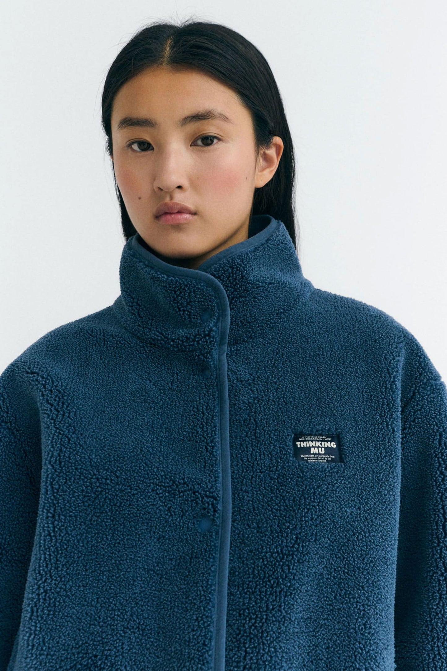 Pukas Surf Shop Woman Jacket Thinking Mu Fuzz Kourtney Blue