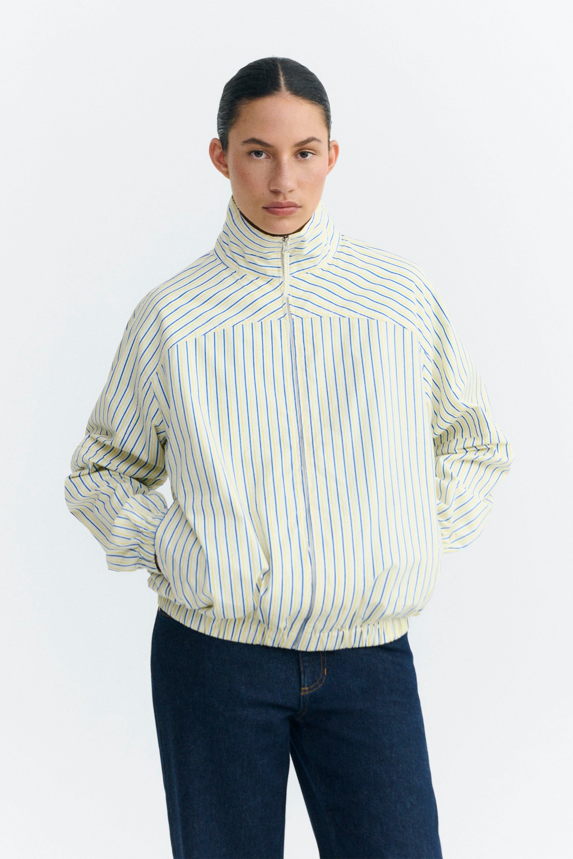 Thinking Mu Monica Jacket Colliure Stripes | Shop at PUKAS SURF SHOP