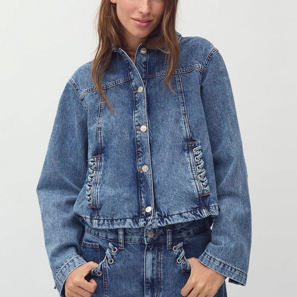 Pukas Surf Shop Woman Jacket mbyM Zolan Mid Blue Vintage