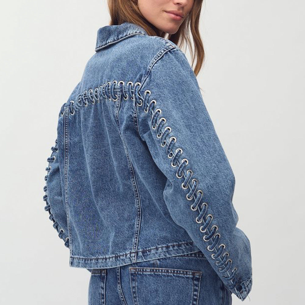 Pukas Surf Shop Woman Jacket mbyM Zolan Mid Blue Vintage