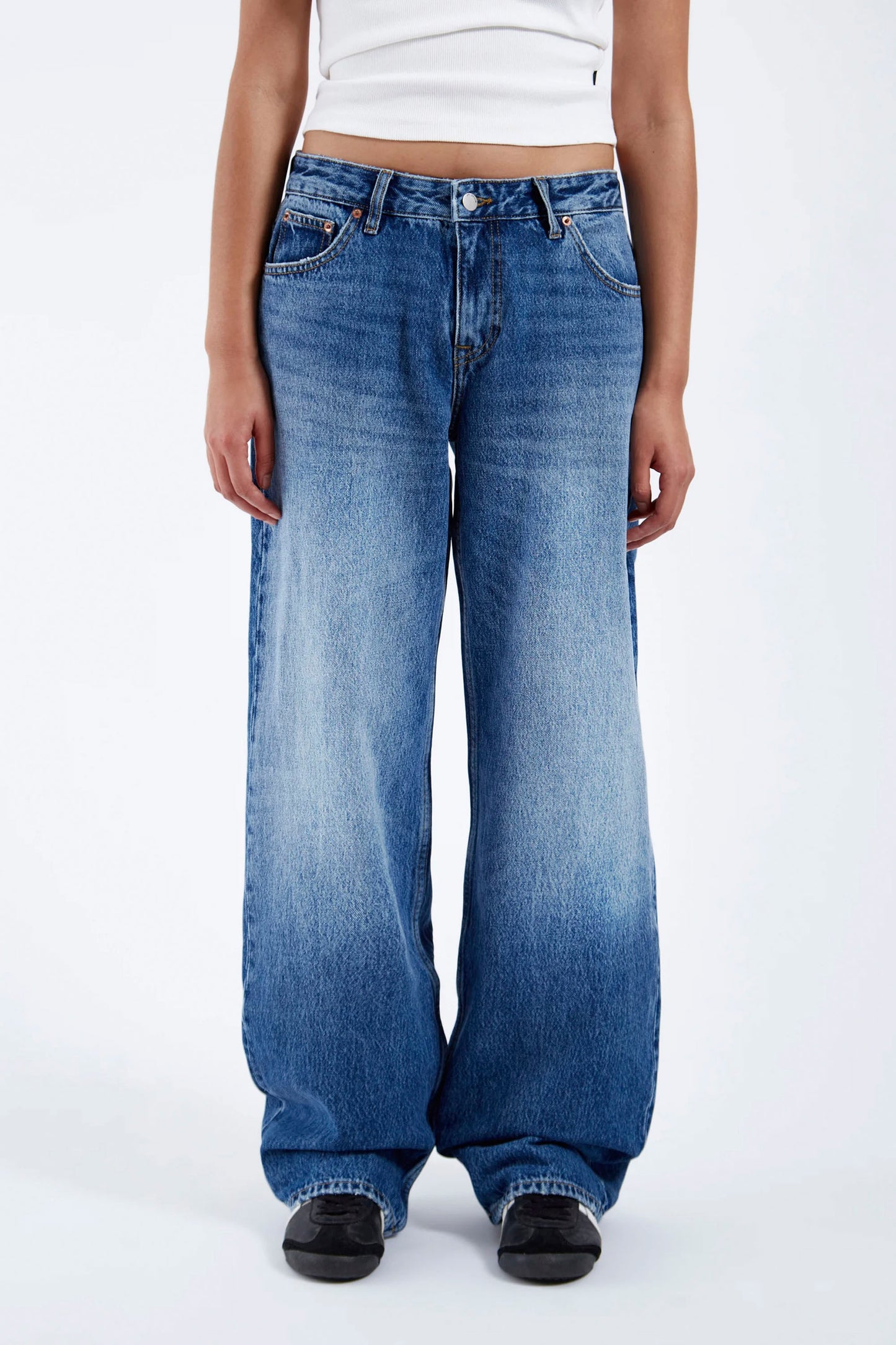 Pukas Surf Shop Dr. Denim wide-leg jeans in mid fade