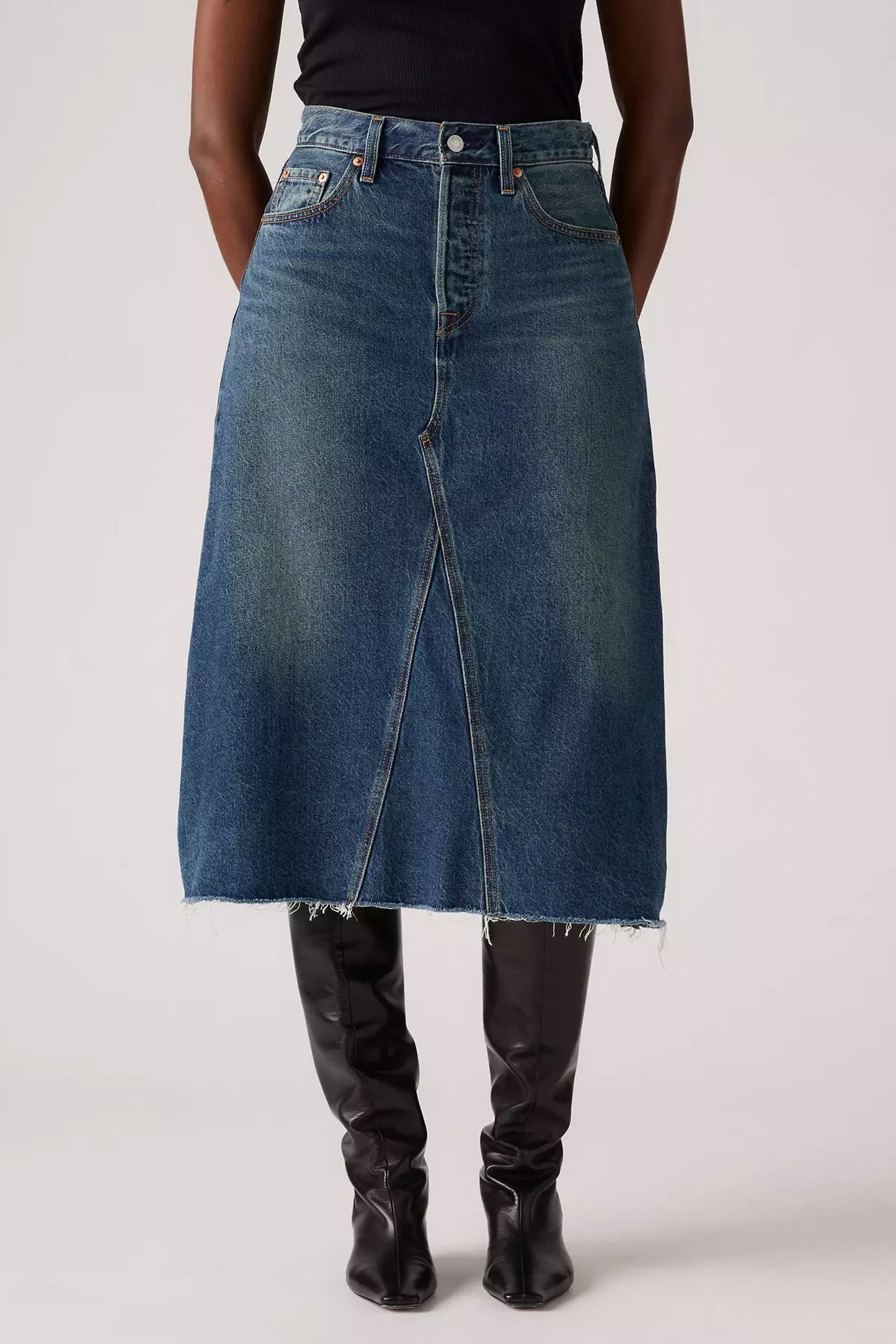 Pukas-Surf-Shop-Woman-Pant-Levis-High-Rise-A-Line-Decon-Skirt-Hinged-Heart-2