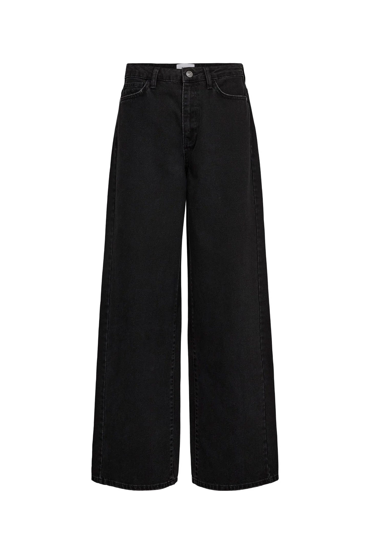 Pukas Surf Shop Nümph NUBROOKLYN HR WIDE JEANS P3018 in Black Denim