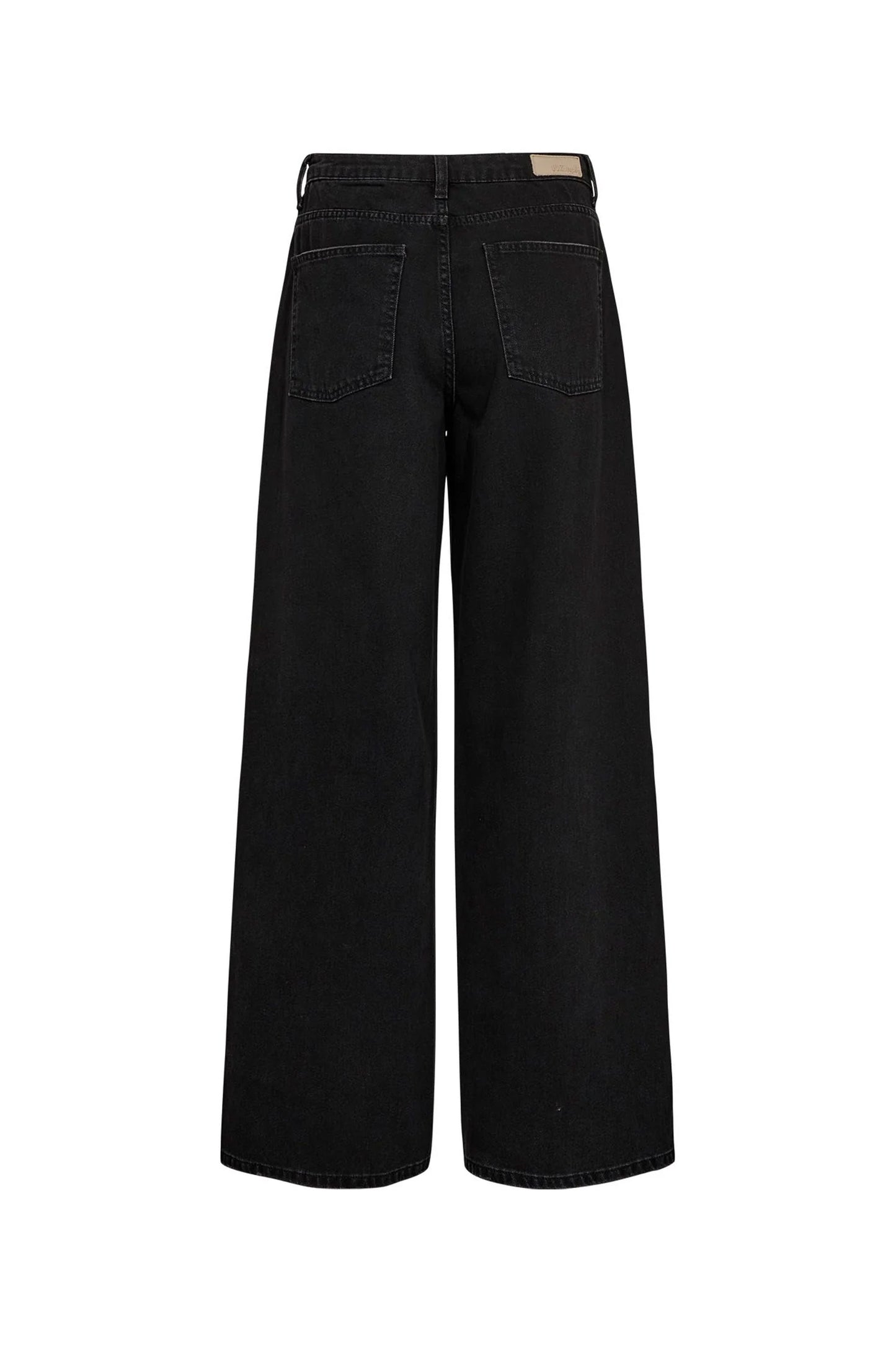 Pukas Surf Shop Nümph NUBROOKLYN HR WIDE JEANS P3018 in Black Denim