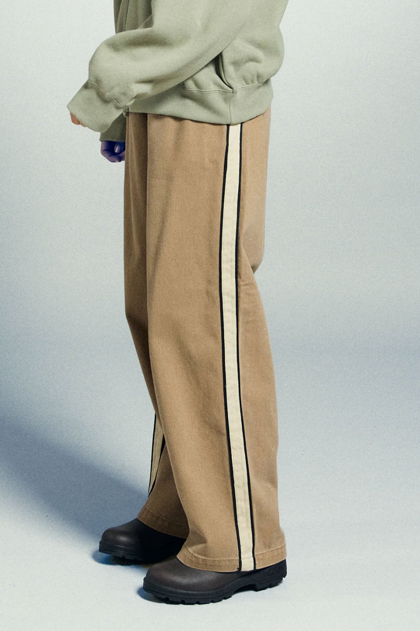 Obey brown side-stripe cotton sweatpants Pukas Surf Shop 