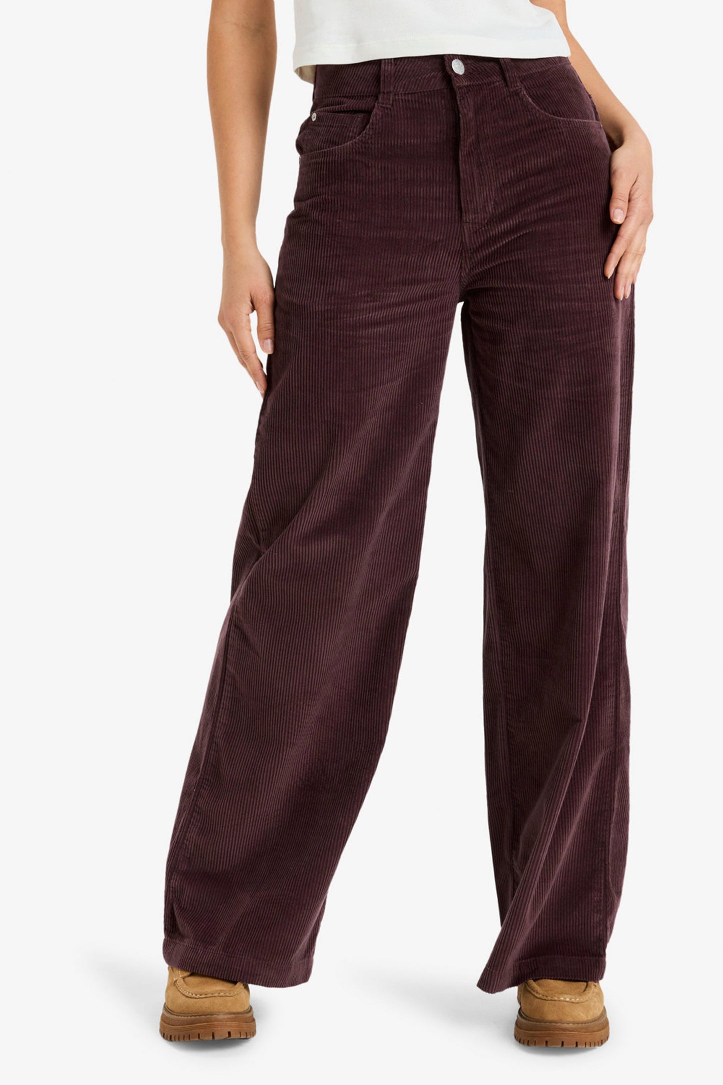 Pukas Surf Shop Roxy Surf On Cloud Cord trousers in Huckleberry