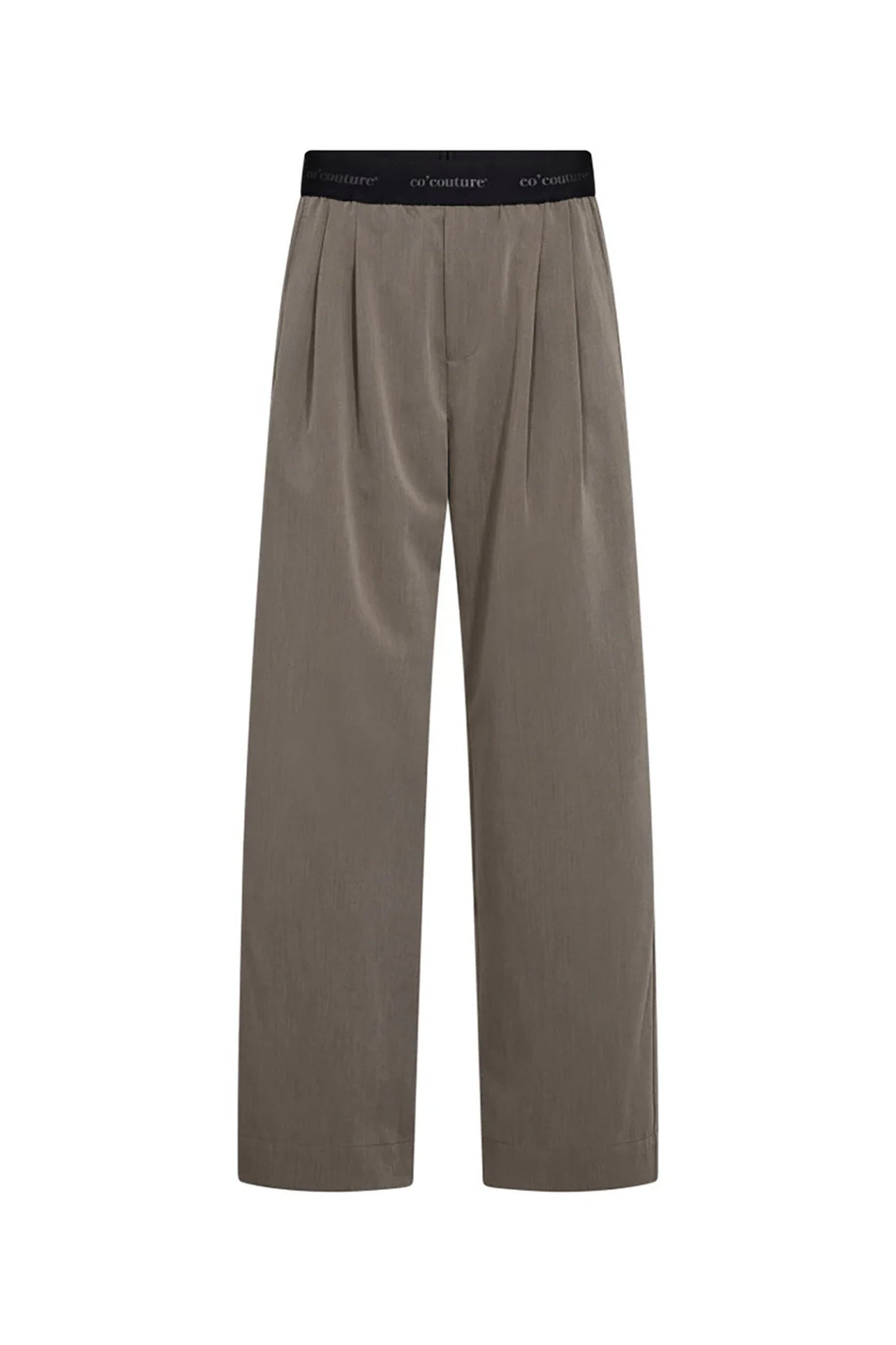 CO'COUTURE TENGACC LOGO PANT - Back view featuring welt pockets and elegant drape
