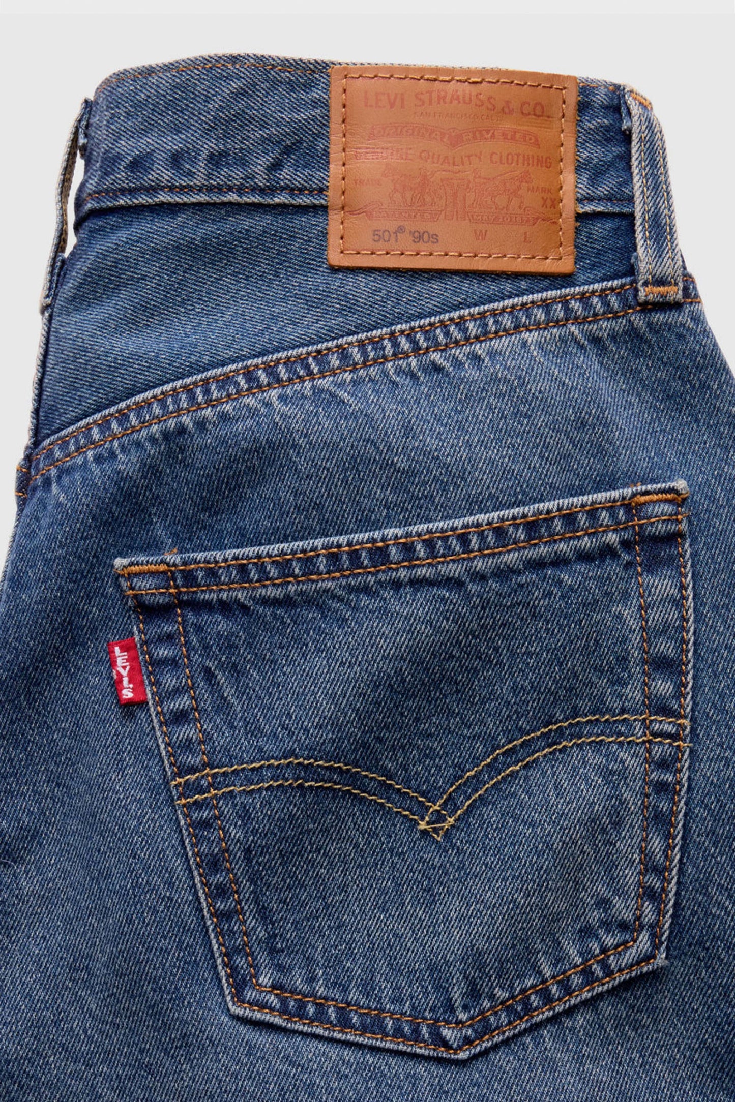 LEVIS 501 90s Lightweight Pant front view showing relaxed fit and mid-rise waist