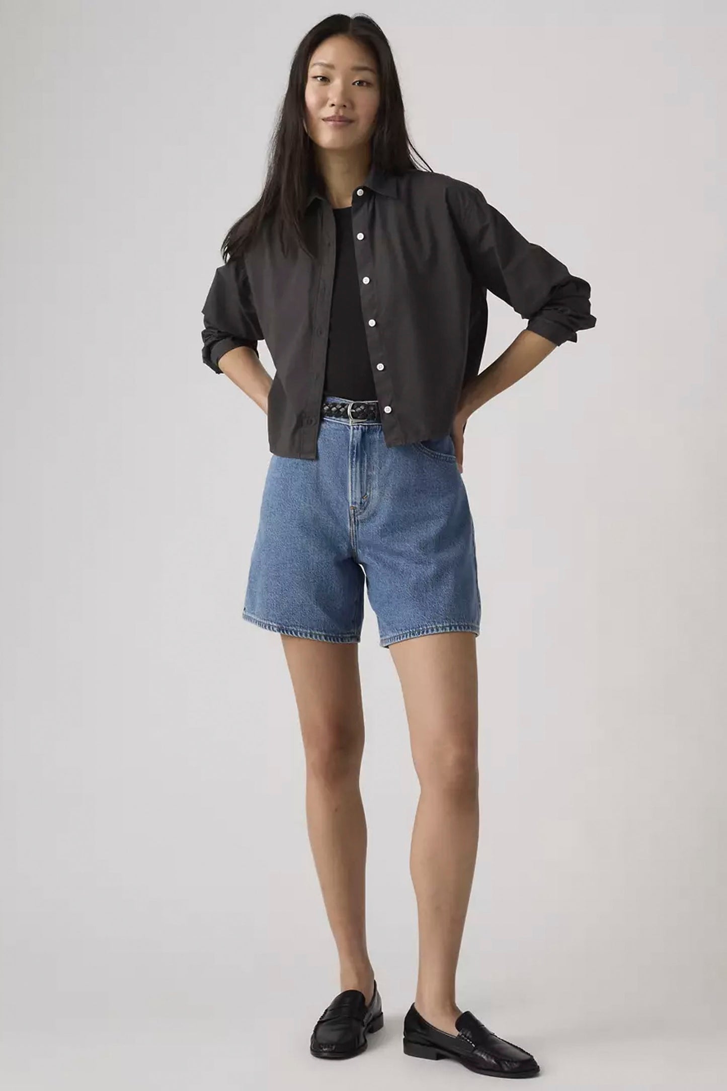 Levis High Baggy Short Own It Tencel - women's sustainable denim shorts