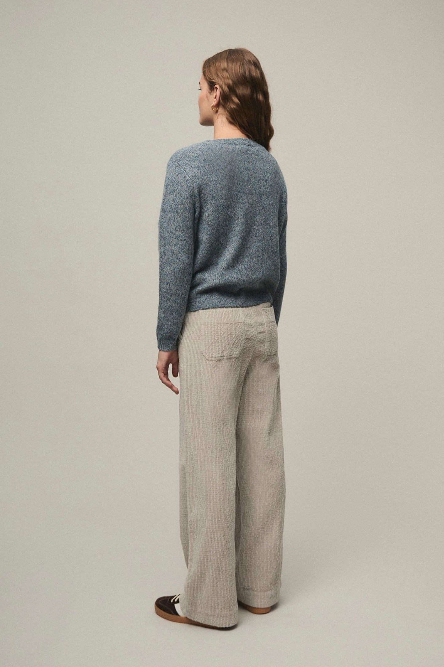 Mi&Co Pukas Surf Shop wide irregular cord pants elastic waist front pockets relaxed silhouette