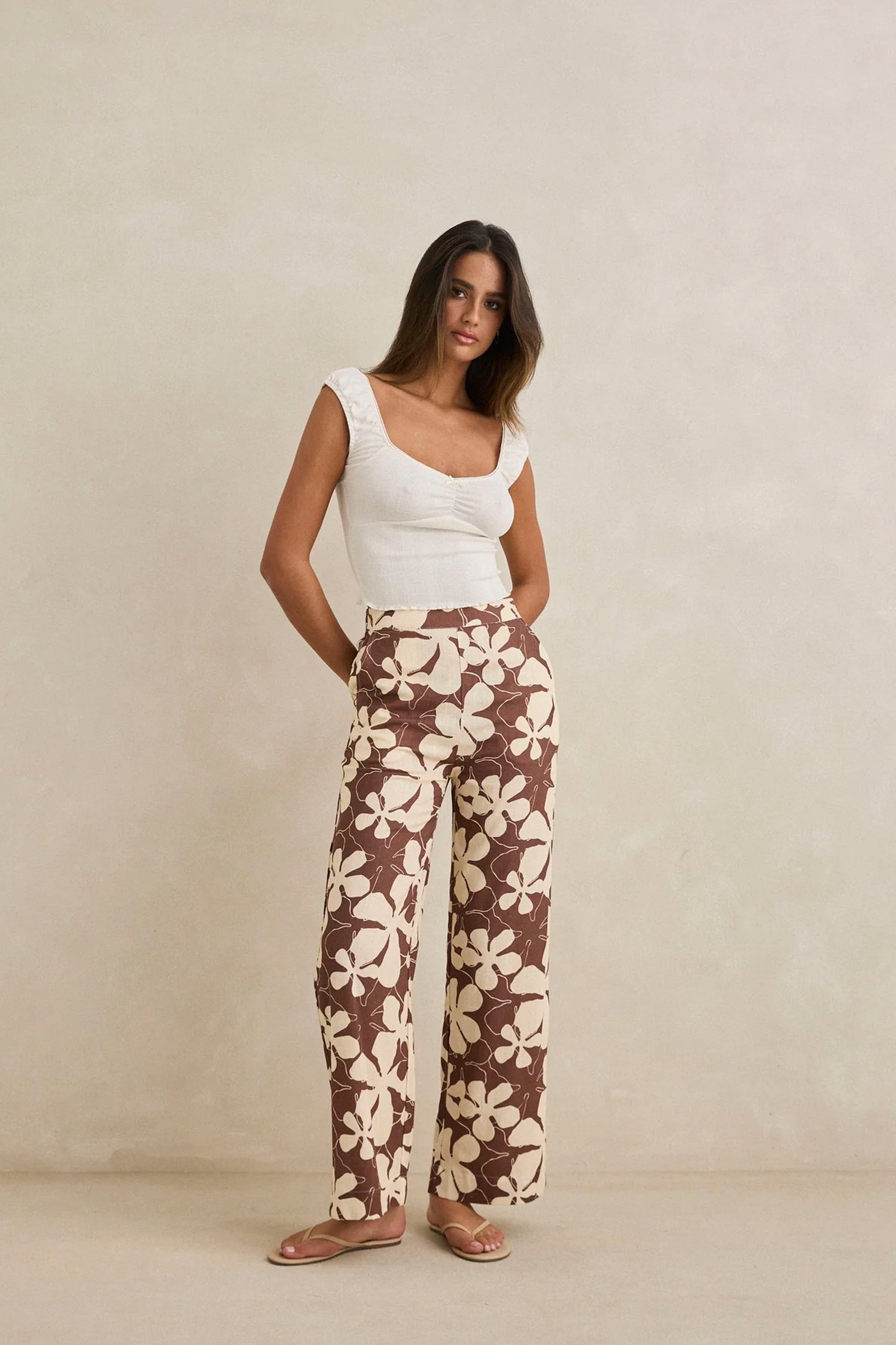 ボトムス Mila Trousers Cabin Stripe Floral 2-3y Liido Miller Pants Blue Stripe | Stylerunner