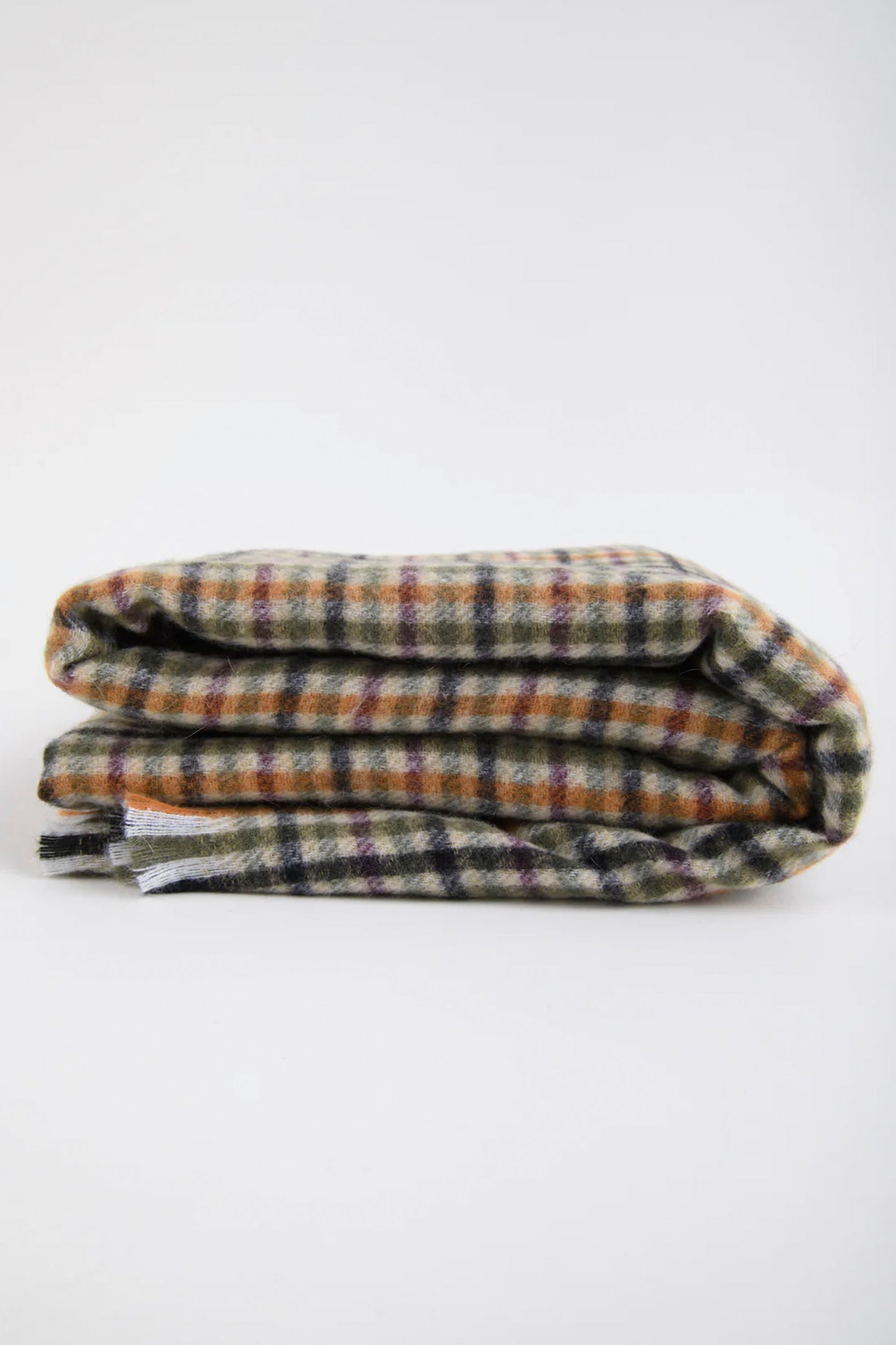 24 Colours Pukas Surf Shop plaid check knit scarf soft texture relaxed drape