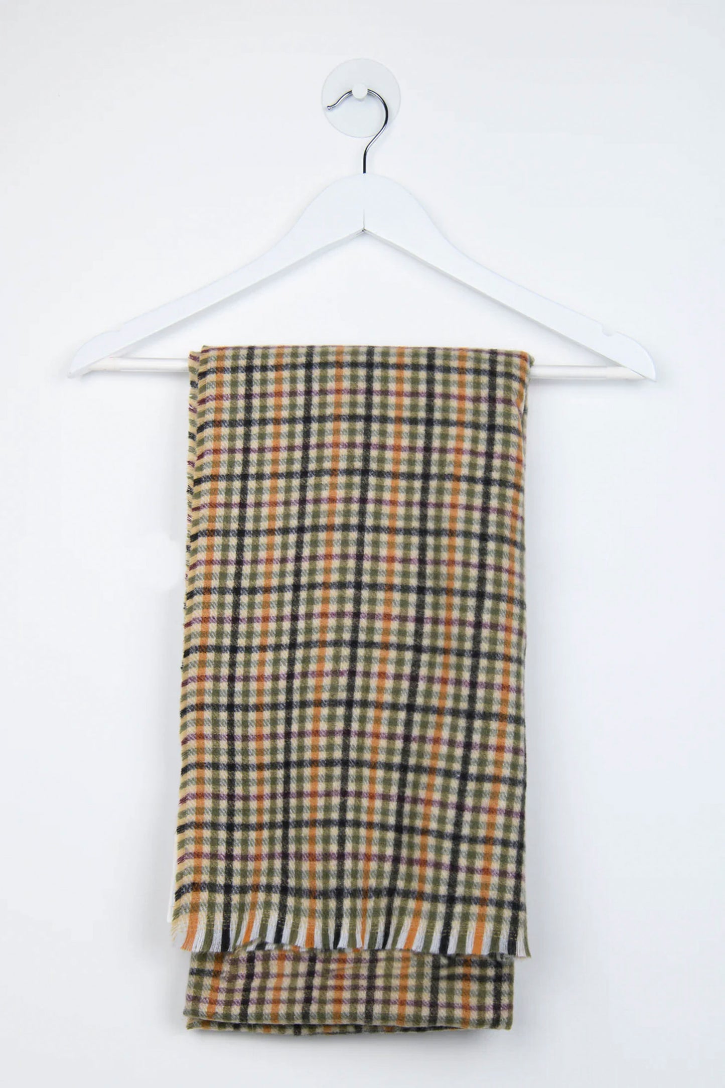 24 Colours Pukas Surf Shop plaid check knit scarf soft texture relaxed drape