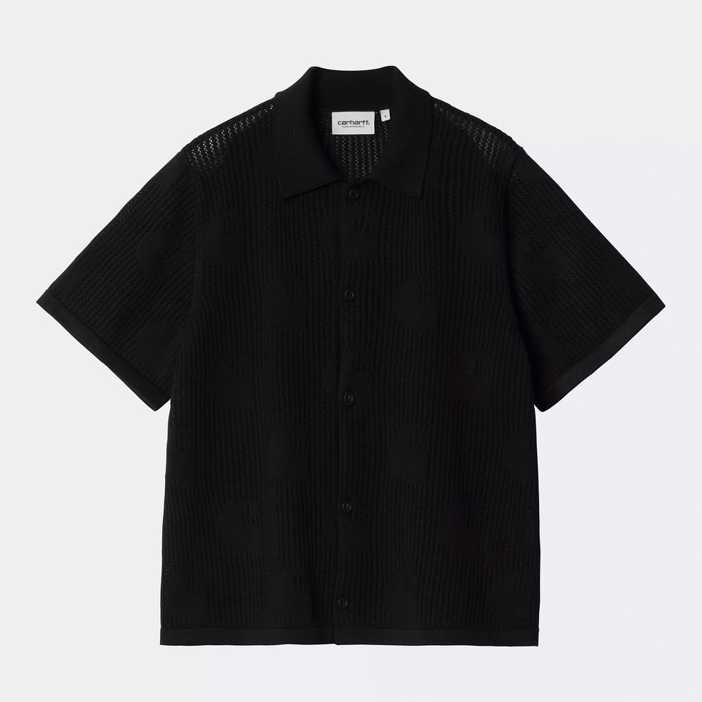 Pukas Surf Shop Woman Shirt Carhartt Wip Temple Knit Shirt Black