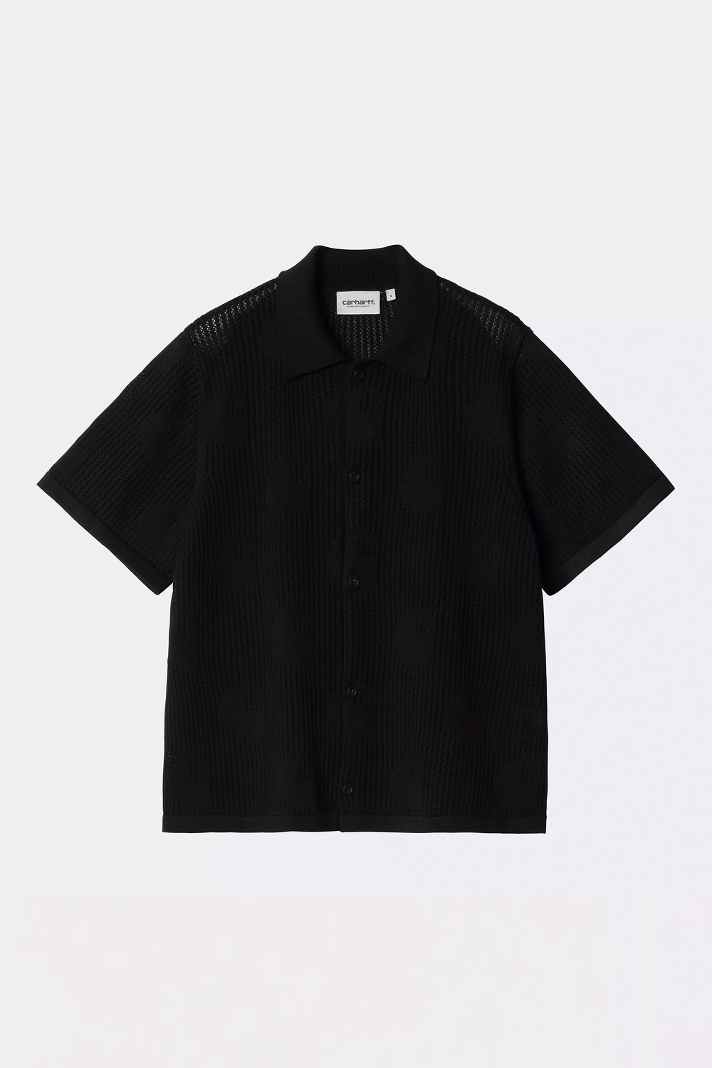 Pukas Surf Shop Woman Shirt Carhartt Wip Temple Knit Shirt Black