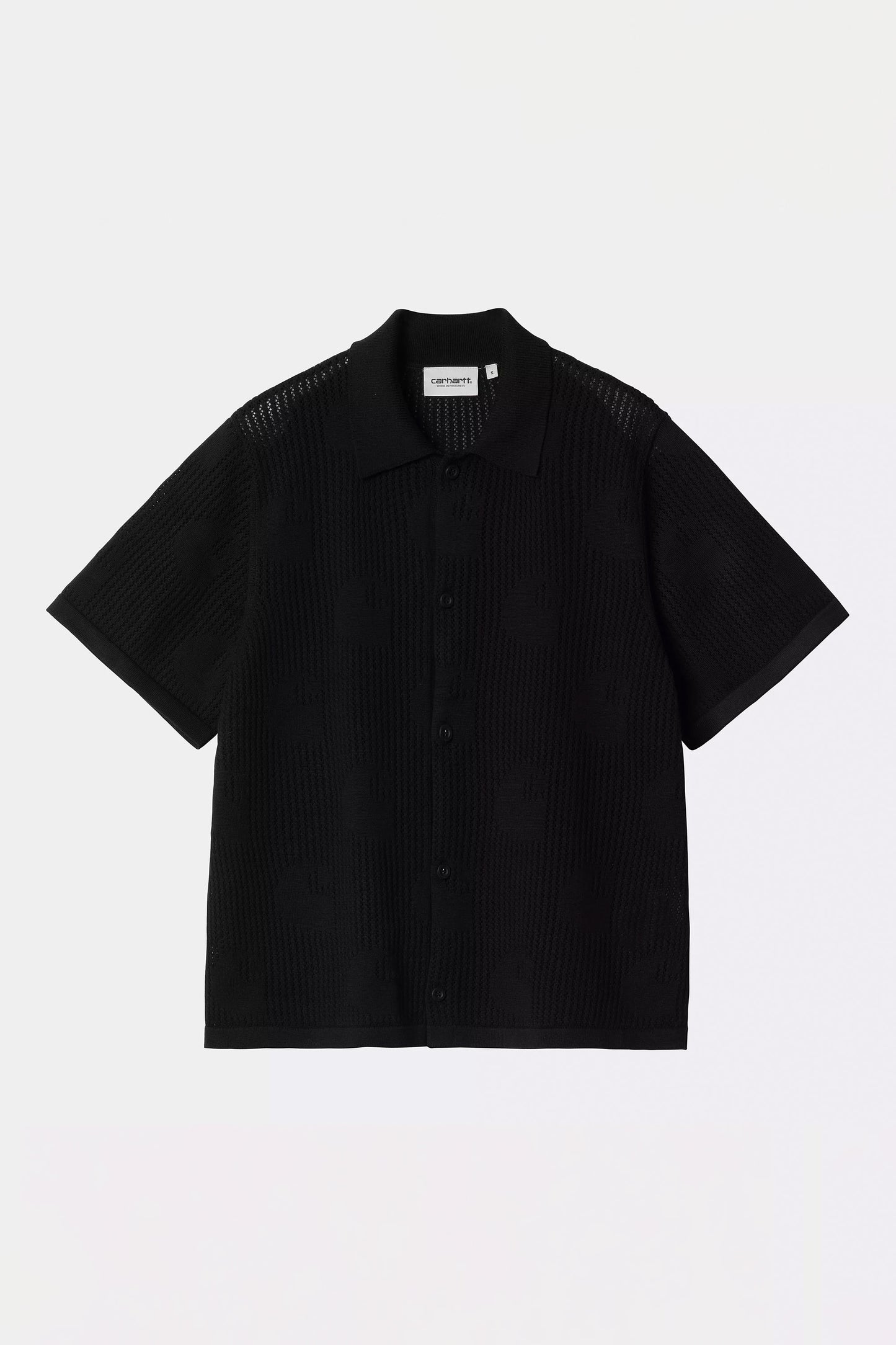 Pukas Surf Shop Woman Shirt Carhartt Wip Temple Knit Shirt Black