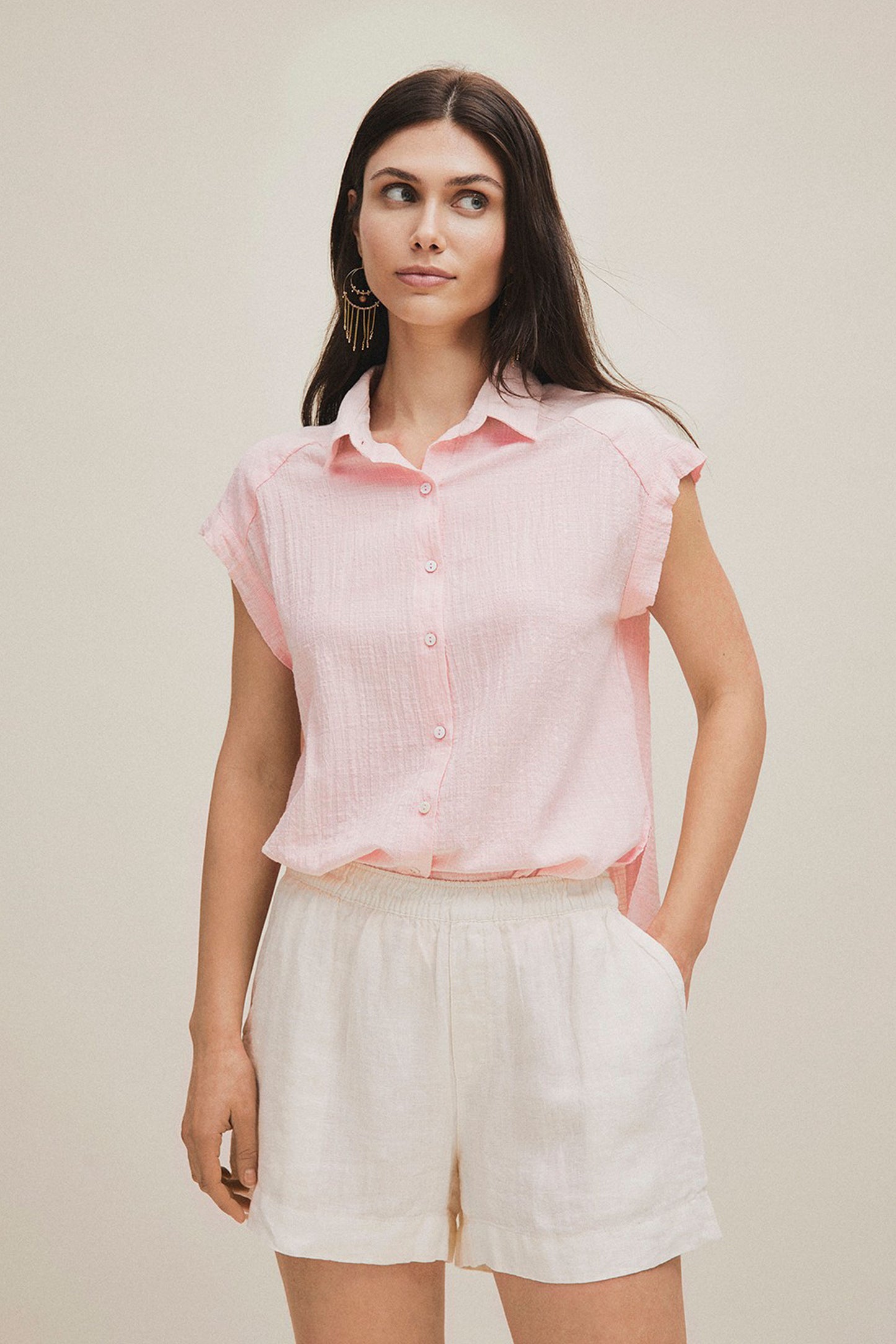 Pukas Surf Shop Woman Shirt Mi&co Cala Rosado