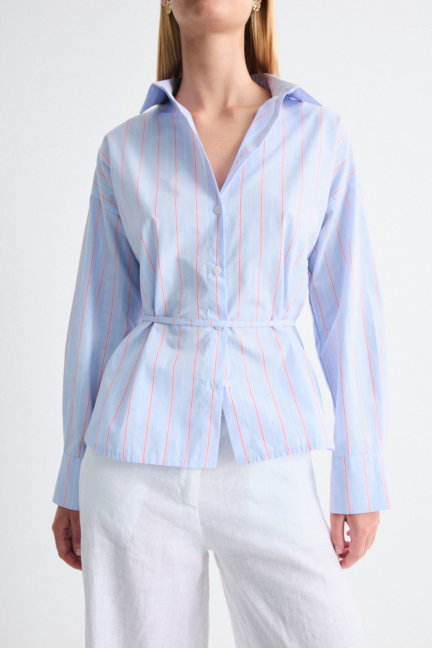 MUS & BOMBON Icaro Shirt in blue — women's clothing at Pukas Surf Shop