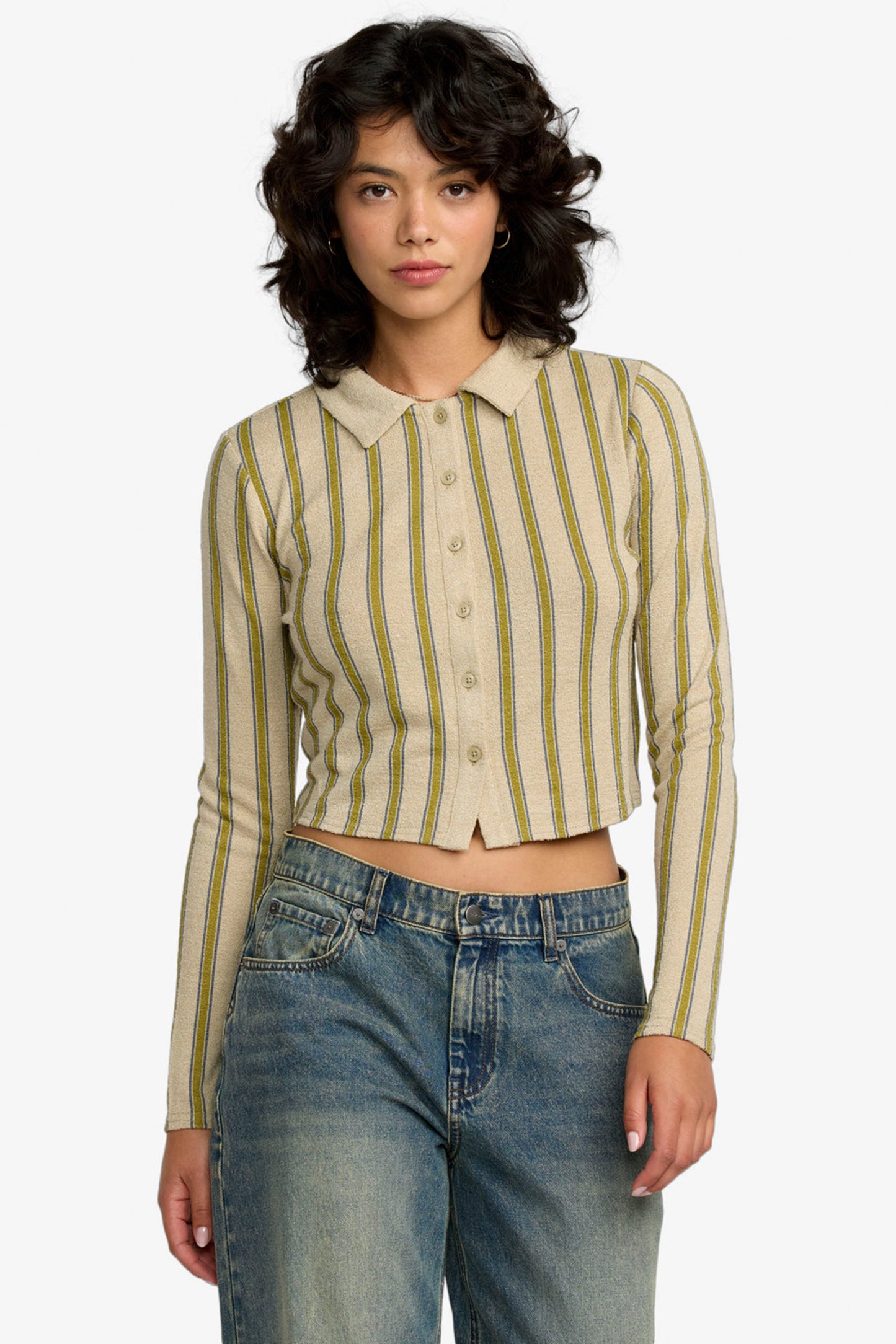 Pukas Surf Shop RVCA women’s long sleeve crop top