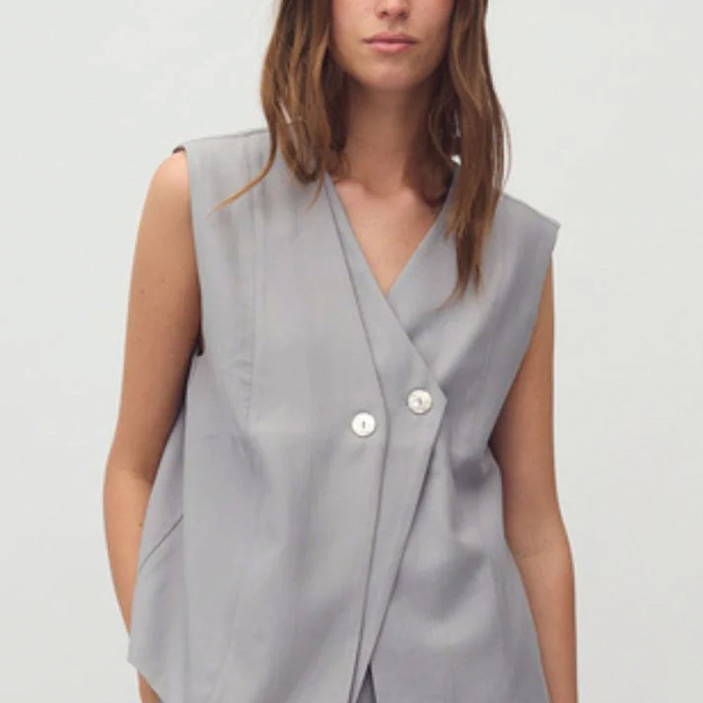 Pukas Surf Shop Woman Shirt mbyM Alfonsina Ultimate Grey