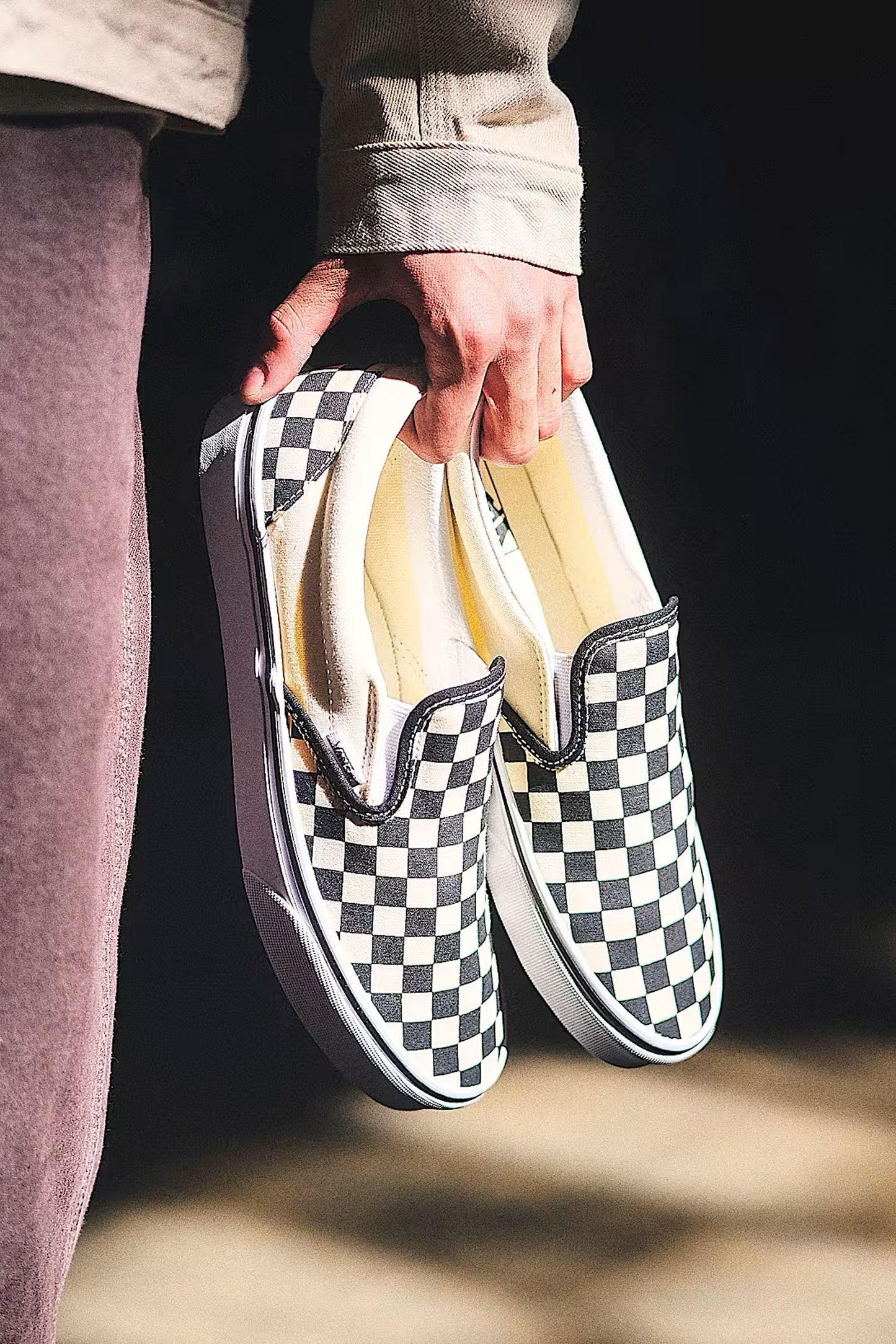 Pukas Surf Shop Vans Classic Slip-On in White/Black