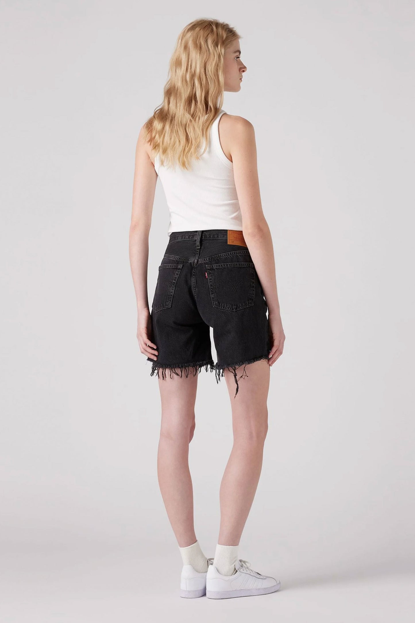 Pukas Surf Shop Woman Shorts Levis 501 Mid Thigh Lunar Black