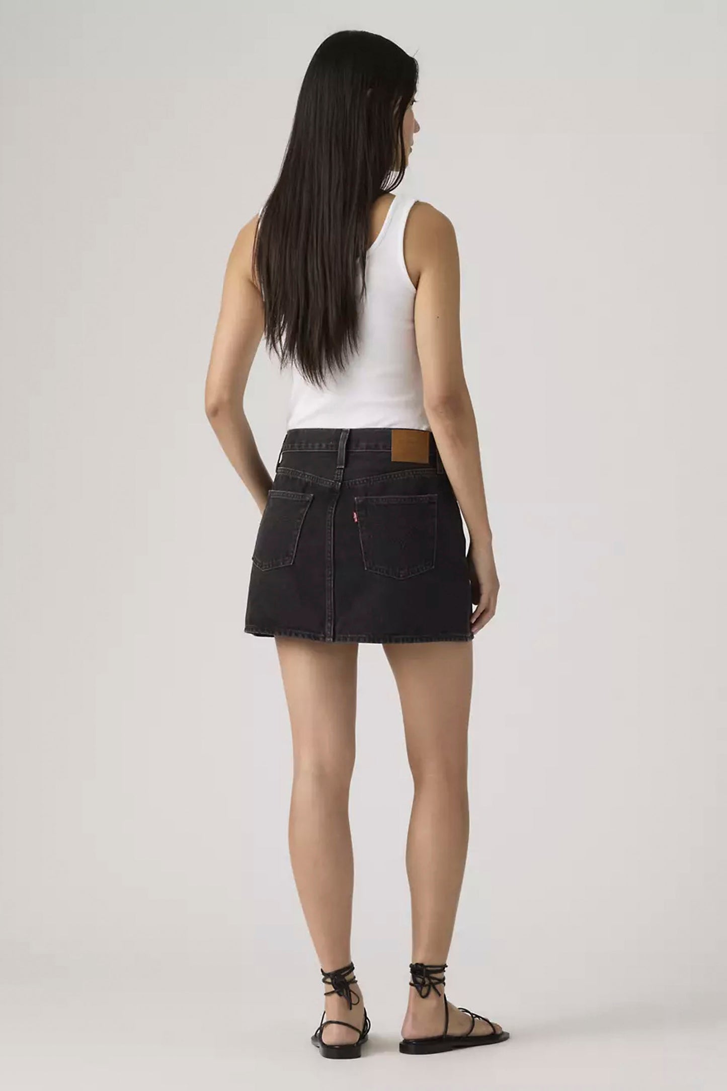 LEVIS Icon Skirt in Rosie Posie wash - back view
