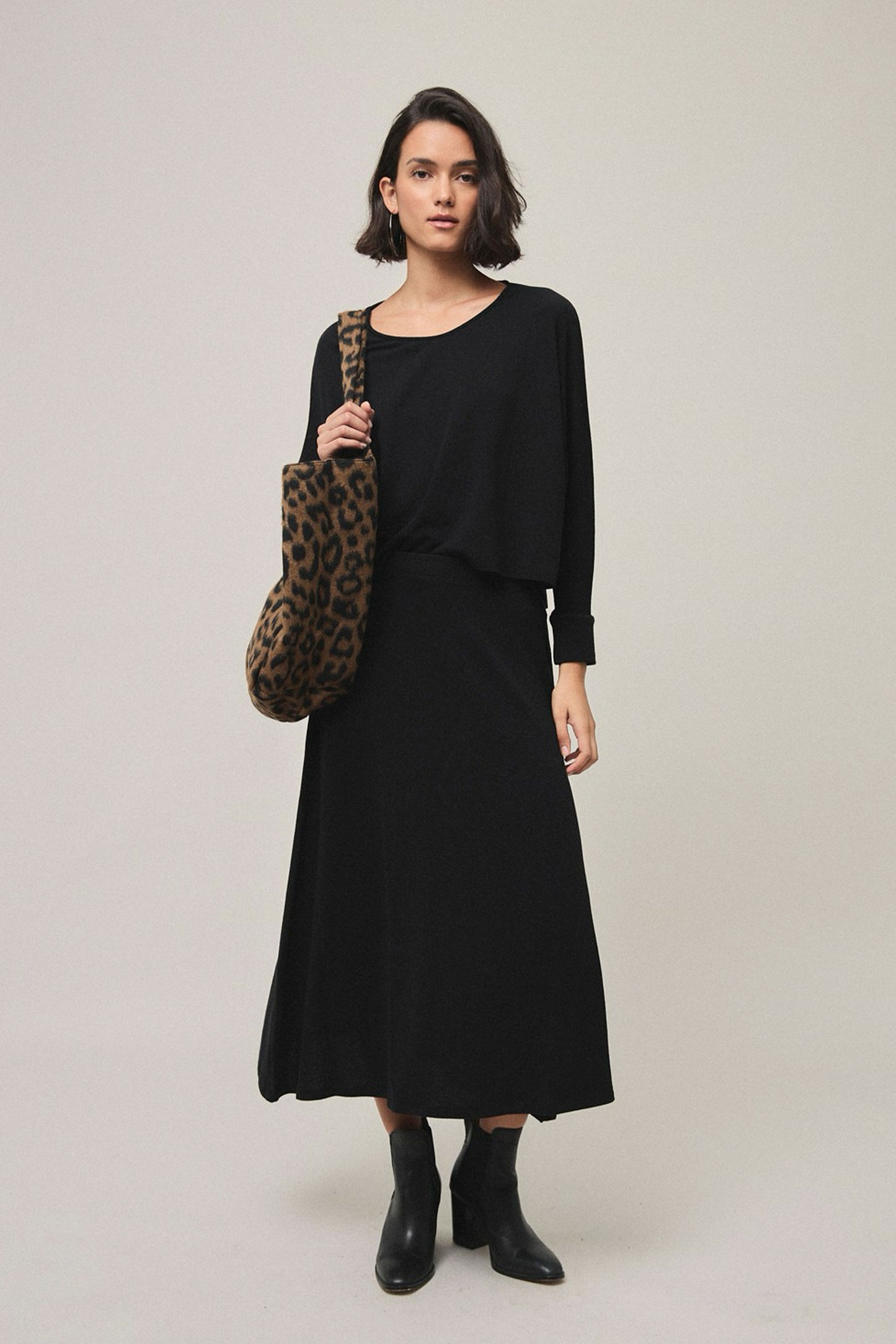 Pukas Surf Shop Woman Skirt Mi&co Falda Larga Punto Negro