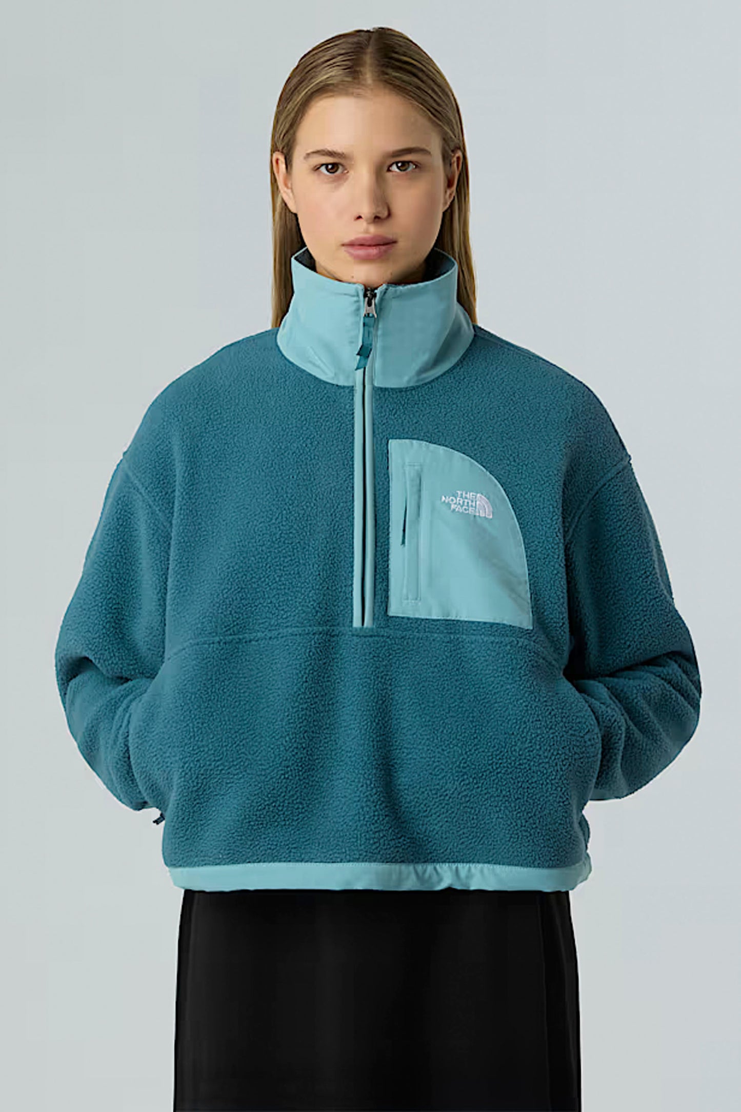 Pukas Surf Shop The North Face Women’s Yumiori Off Peak ½-Zip Fleece Jacket in Space Blue