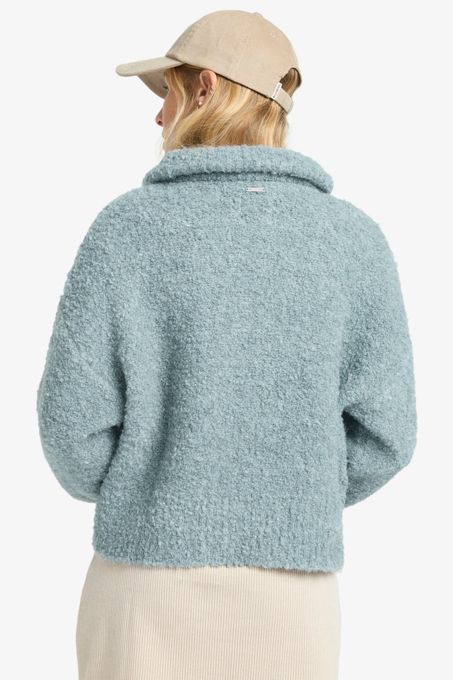 Pukas Surf Shop Billabong Lost Heaven fleece half-zip slate blue relaxed style