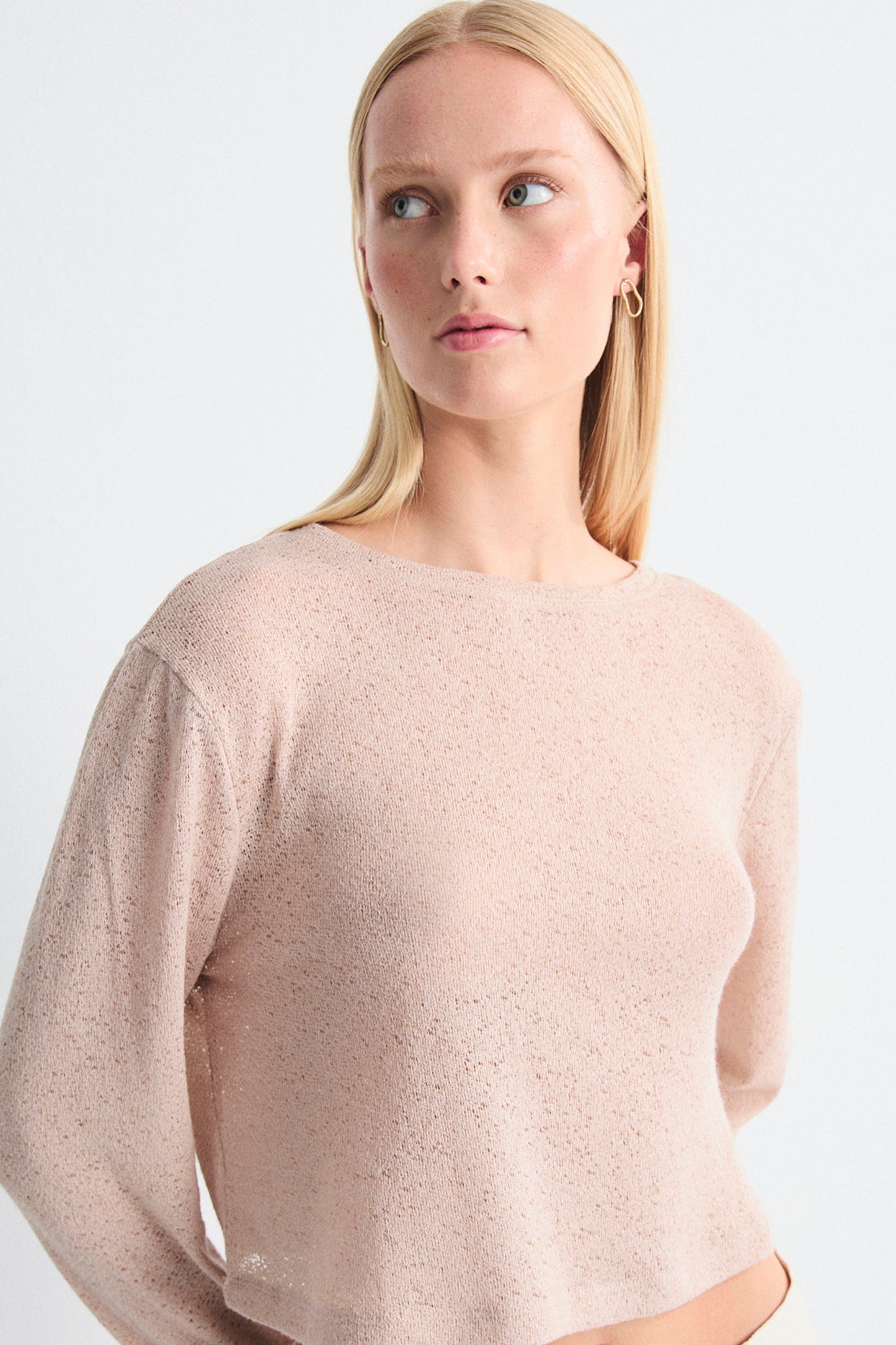 MUS & BOMBON Zune sweater in marron brown - women's cozy layering piece