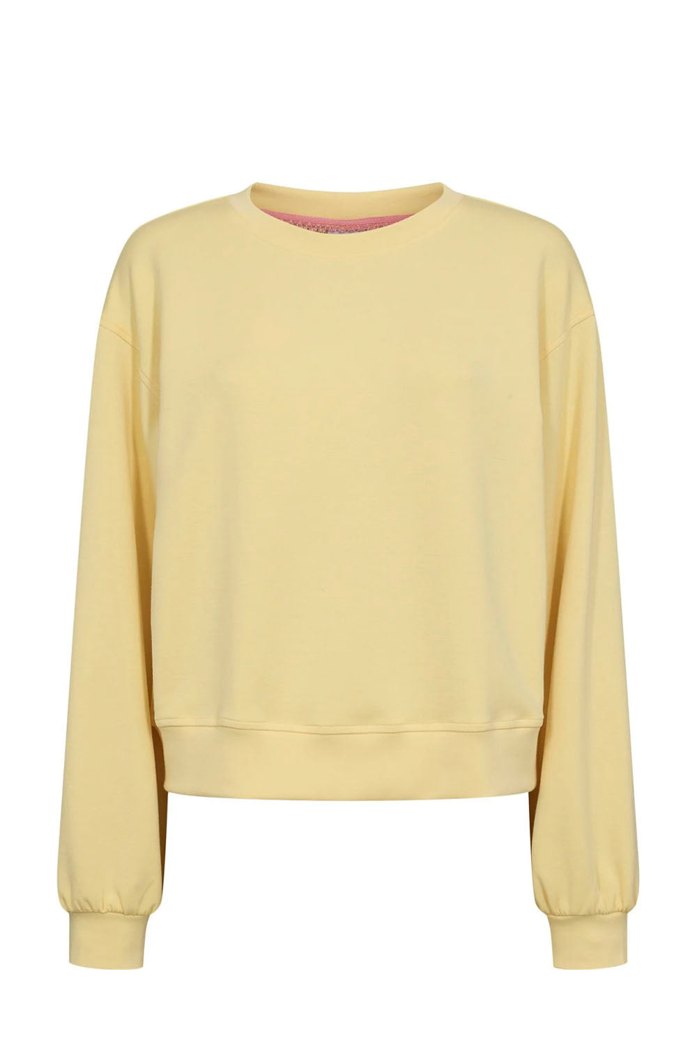 NÜMPH Numara Sweat in Popcorn – women's relaxed fit cream sweatshirt, available at Pukas Surf Shop
