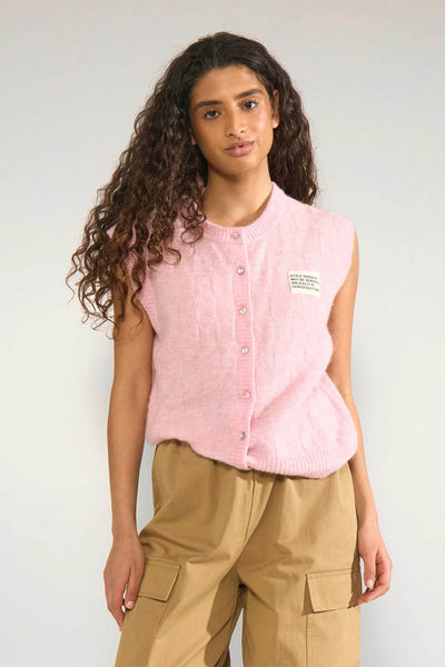 トップス Bibiy. VALENCIA VEST pink NÜMPH Nuriette Check Vest Pink Lady | Shop at PUKAS SURF SHOP