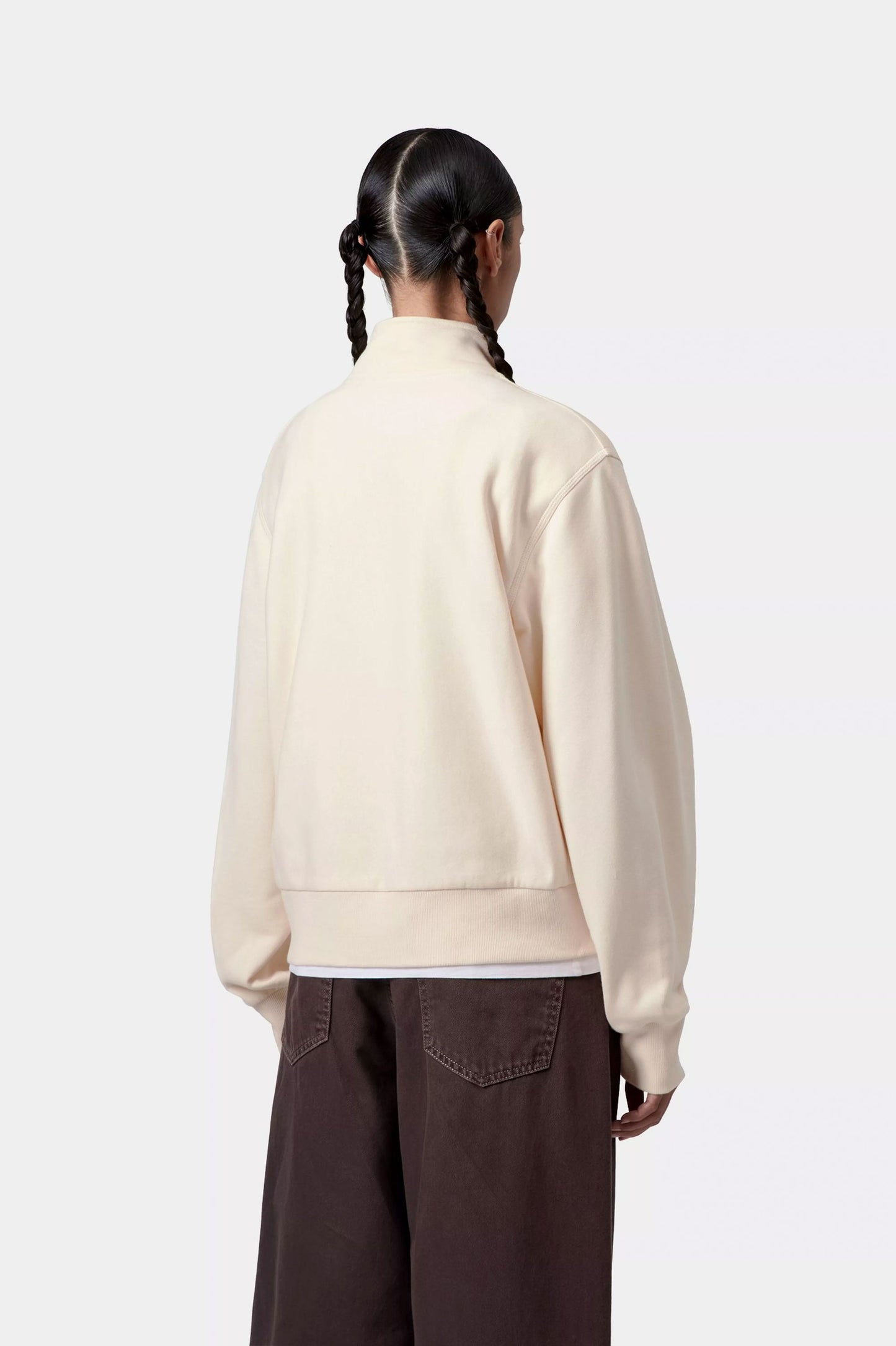 Pukas Surf Shop Carhartt WIP women’s high neck sweatshirt in natural