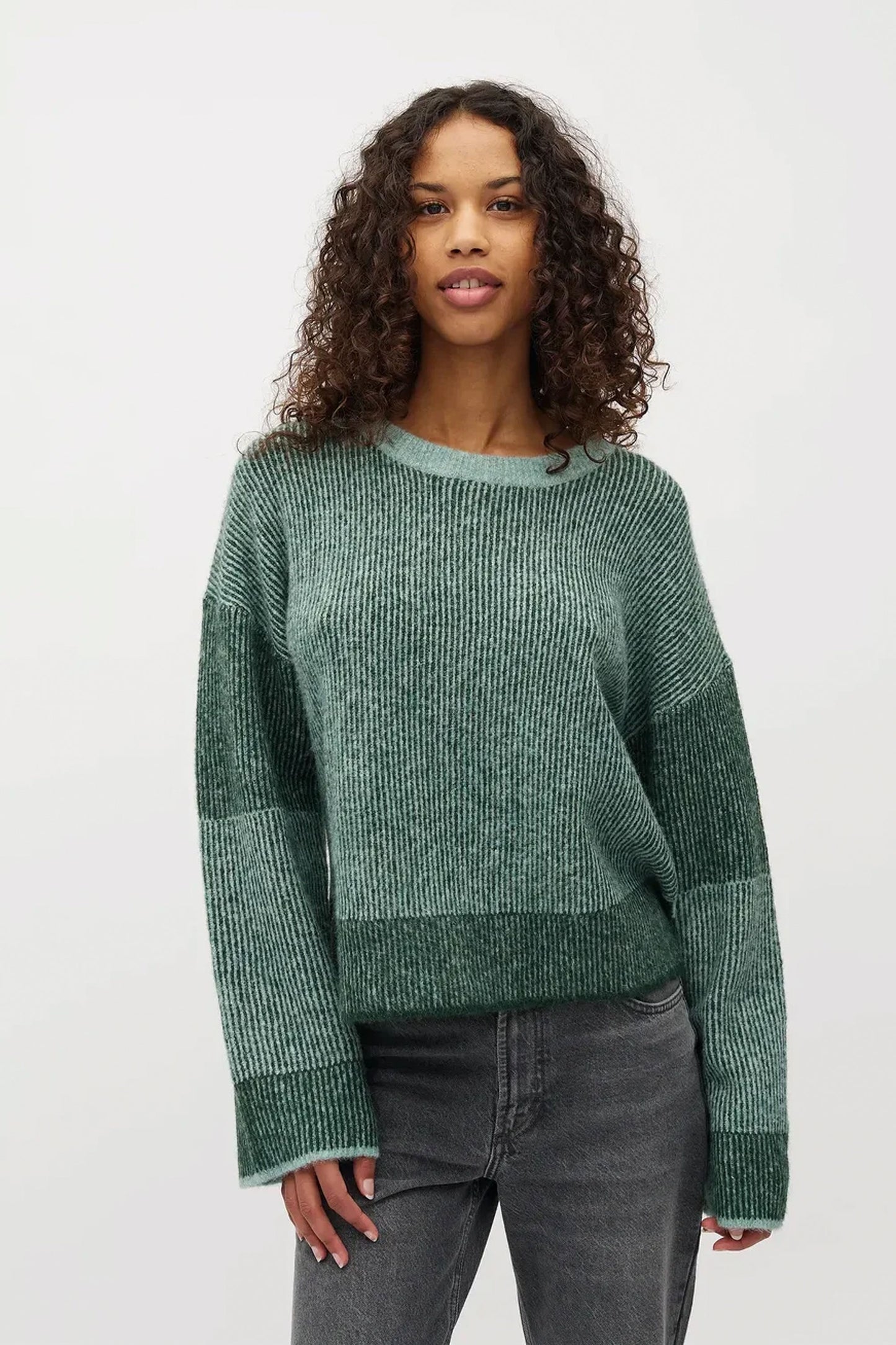 Pukas Surf Shop mbyM women’s fine knit ribbed sweater in mediterra
