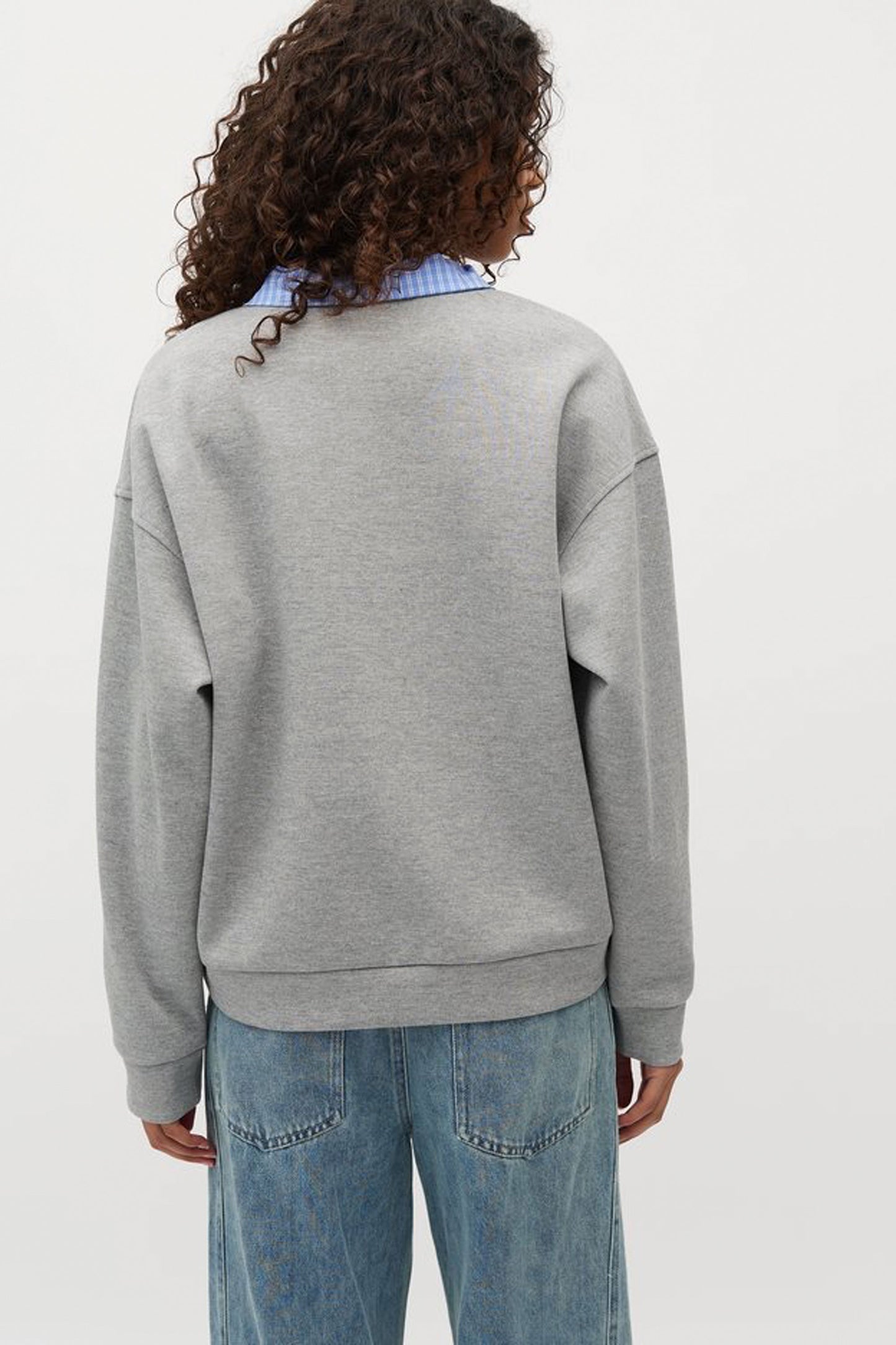 Pukas Surf Shop Woman Sweater Mbym Royla Sweater Medium Grey Melange 2