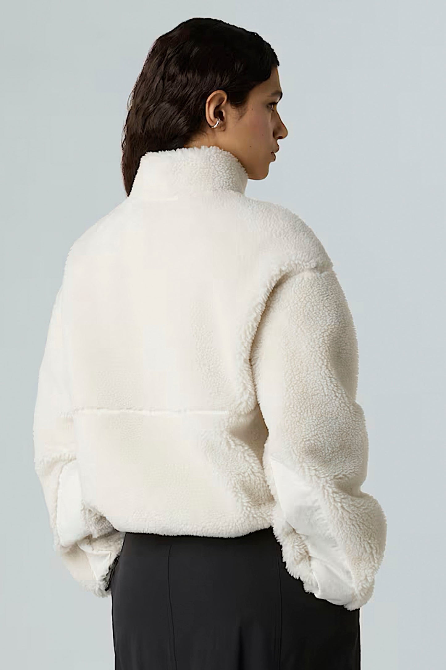 Pukas Surf Shop The North Face Women's Extreme Pile Pullover Fleece in White Dune