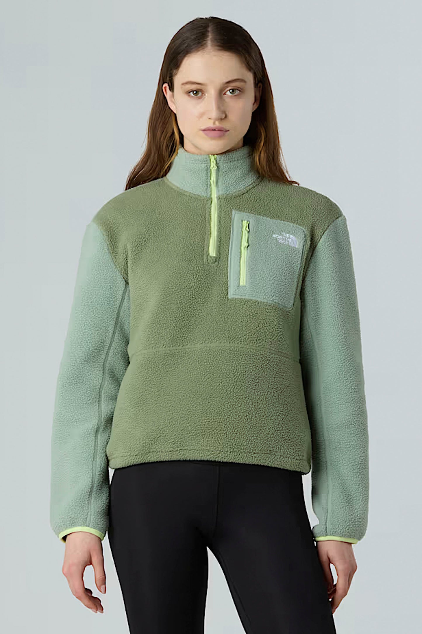Pukas Surf Shop The North Face Women’s Yumiori ¼-Zip Fleece Jacket in Bark Mist