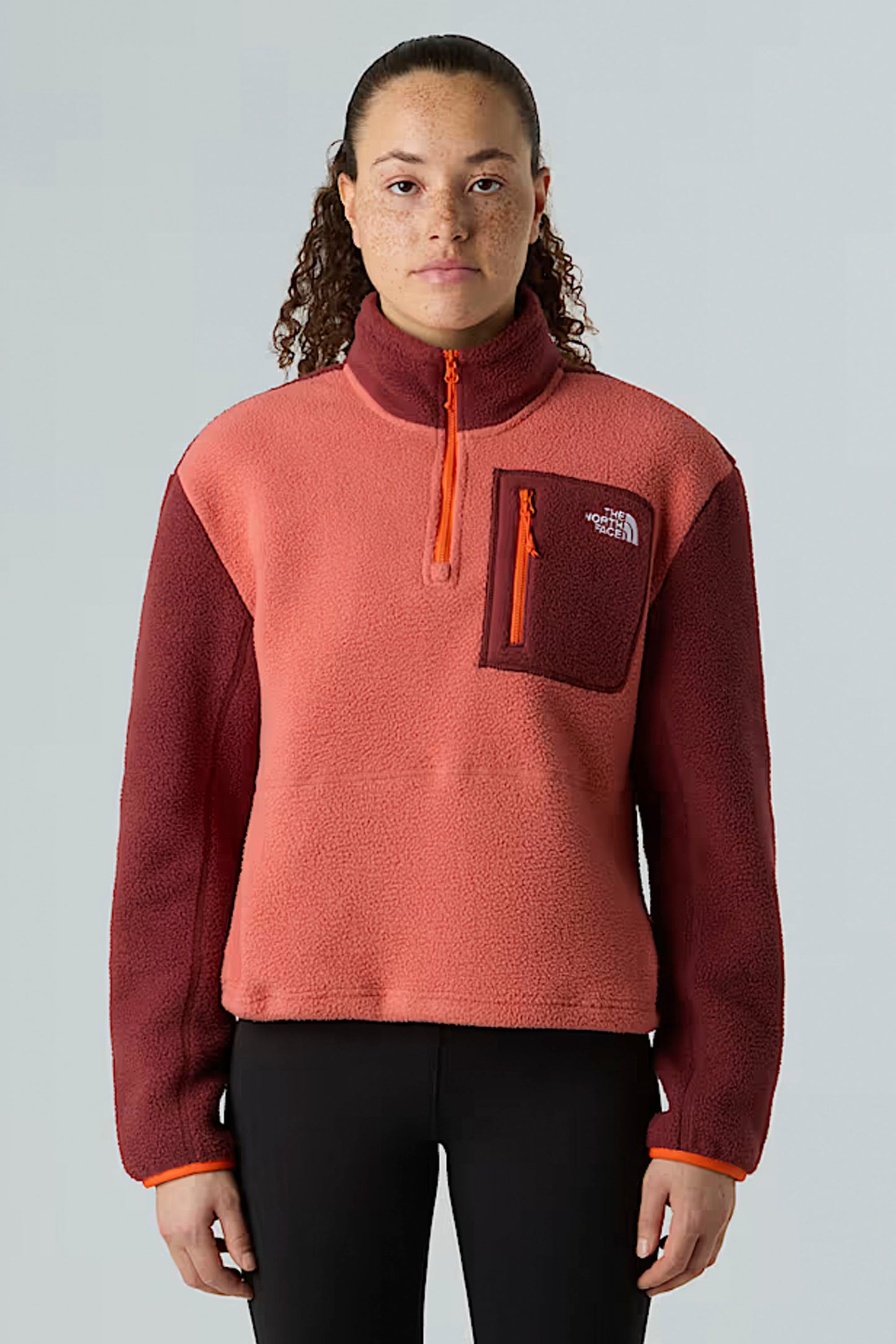 Pukas Surf Shop The North Face Women’s Yumiori ¼-Zip Fleece Jacket in Mars Dust