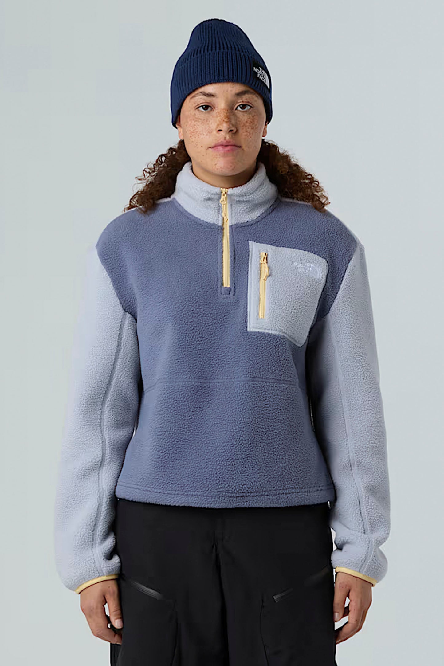 Pukas Surf Shop The North Face Women’s Yumiori ¼-Zip Fleece Jacket in Twilight Galaxy