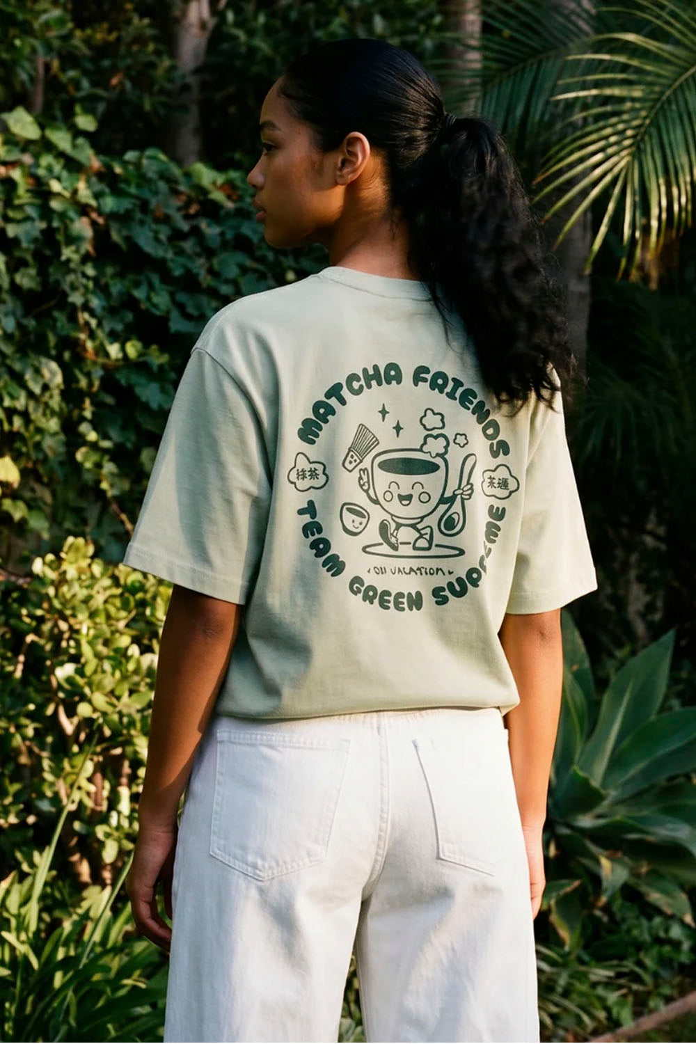 ON VACATION Matcha Friends T-Shirt Mint | Shop at PUKAS SURF SHOP