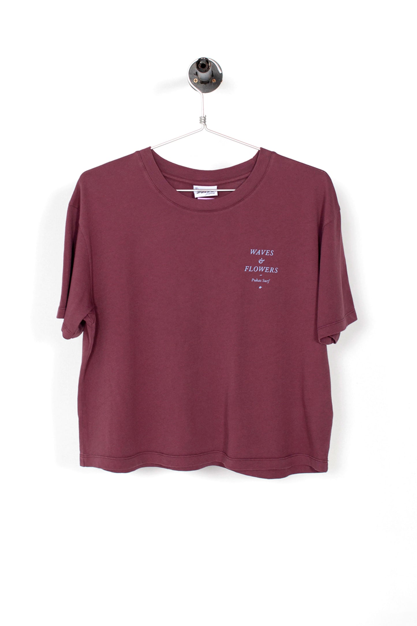 Pukas-Surf-Shop-Woman-Tee-Pukas-Waves-And-Flowers