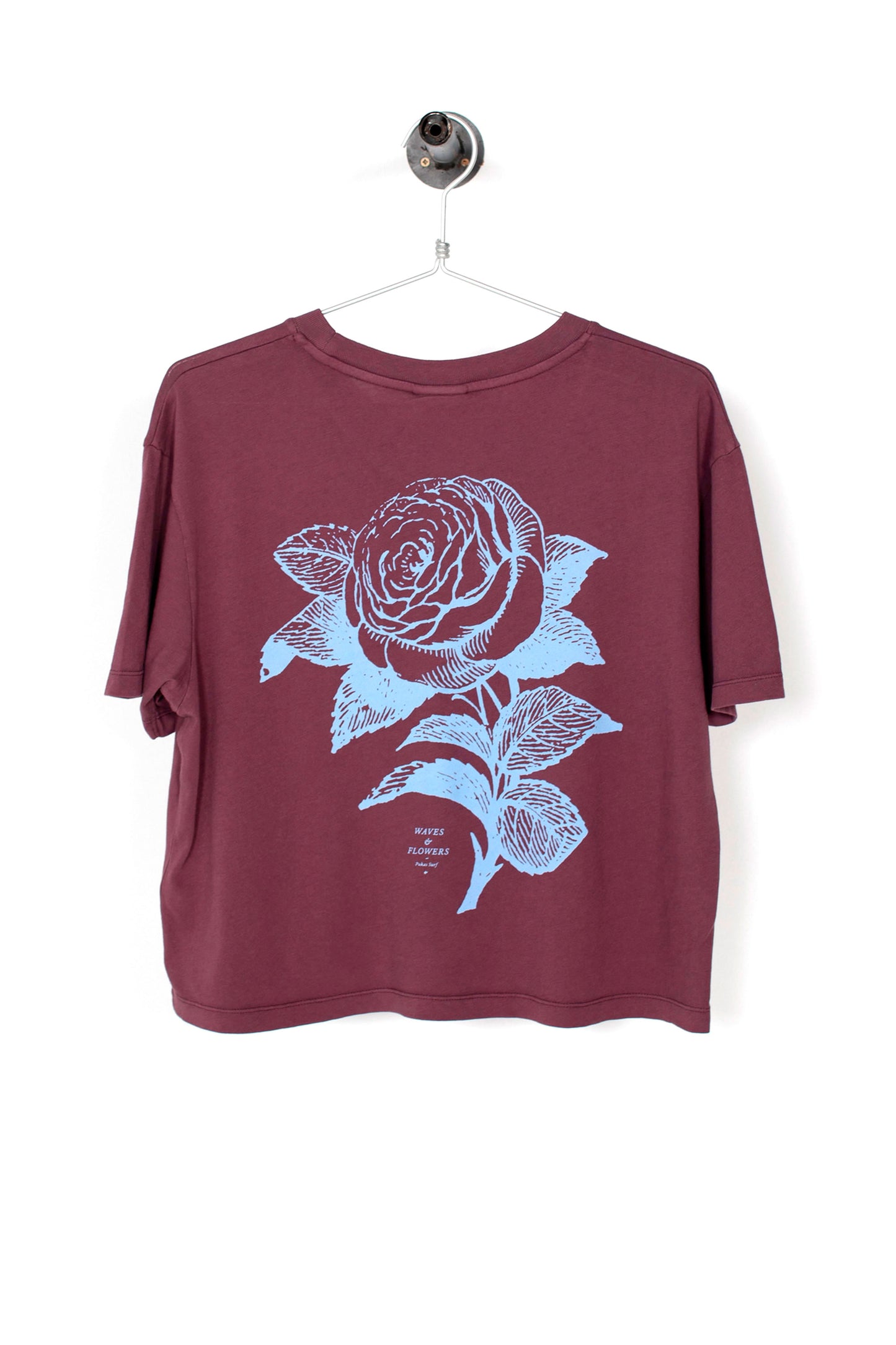 Pukas-Surf-Shop-Woman-Tee-Pukas-Waves-And-Flowers