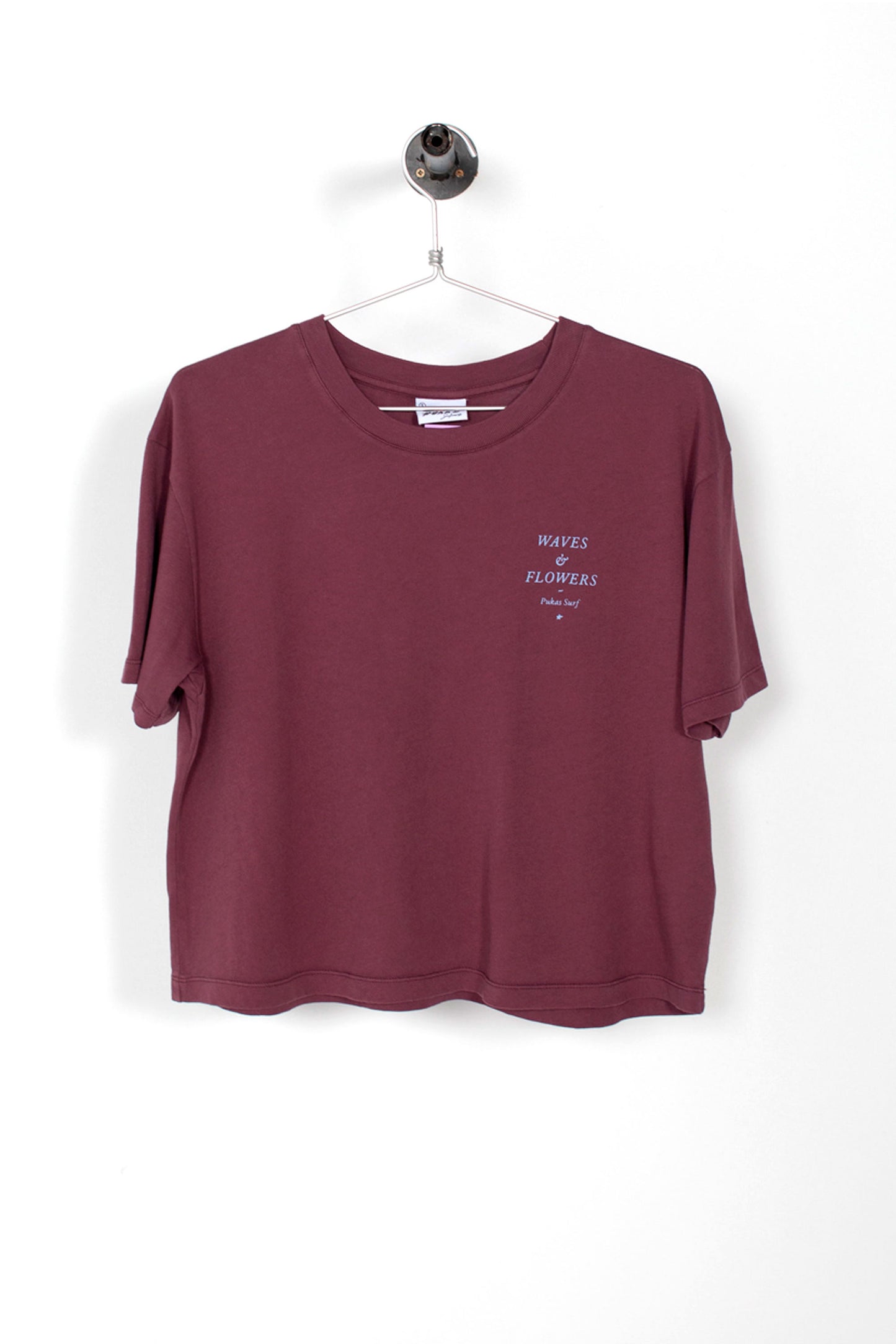 Pukas Surf Shop Pukas Waves And Flowers Tee in Aubergine