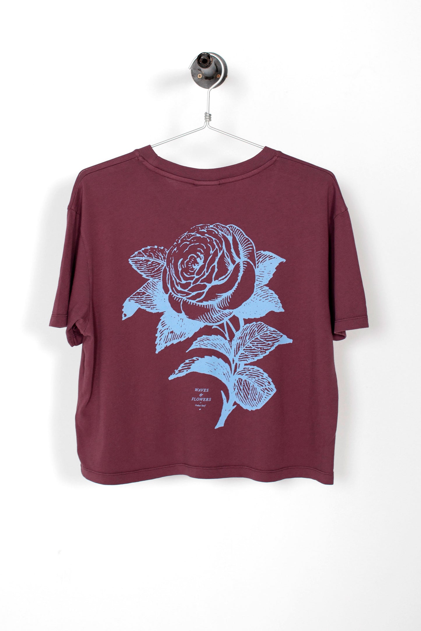Pukas Surf Shop Pukas Waves And Flowers Tee in Aubergine
