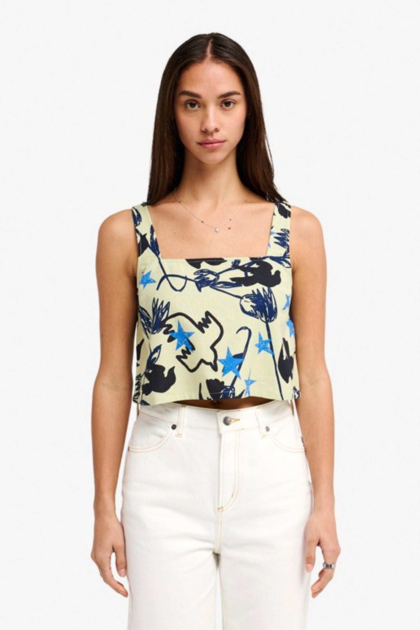 RVCA AF Dive In Tank in GEJ0 – women's army green tank top, new arrival at Pukas Surf Shop