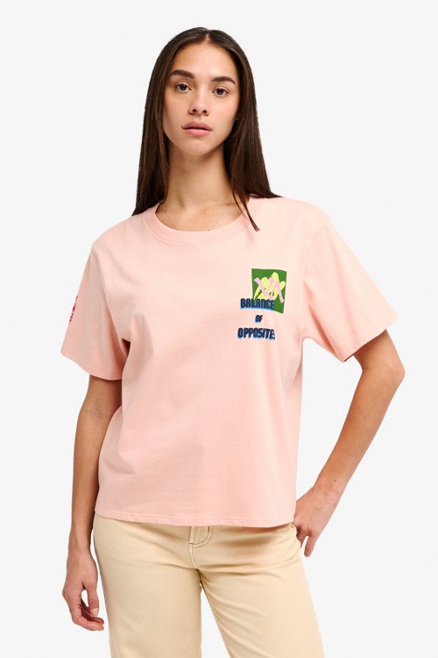RVCA AF Love Birds Tee in MFW0 – women's graphic tee in off-white, new arrival at Pukas Surf Shop
