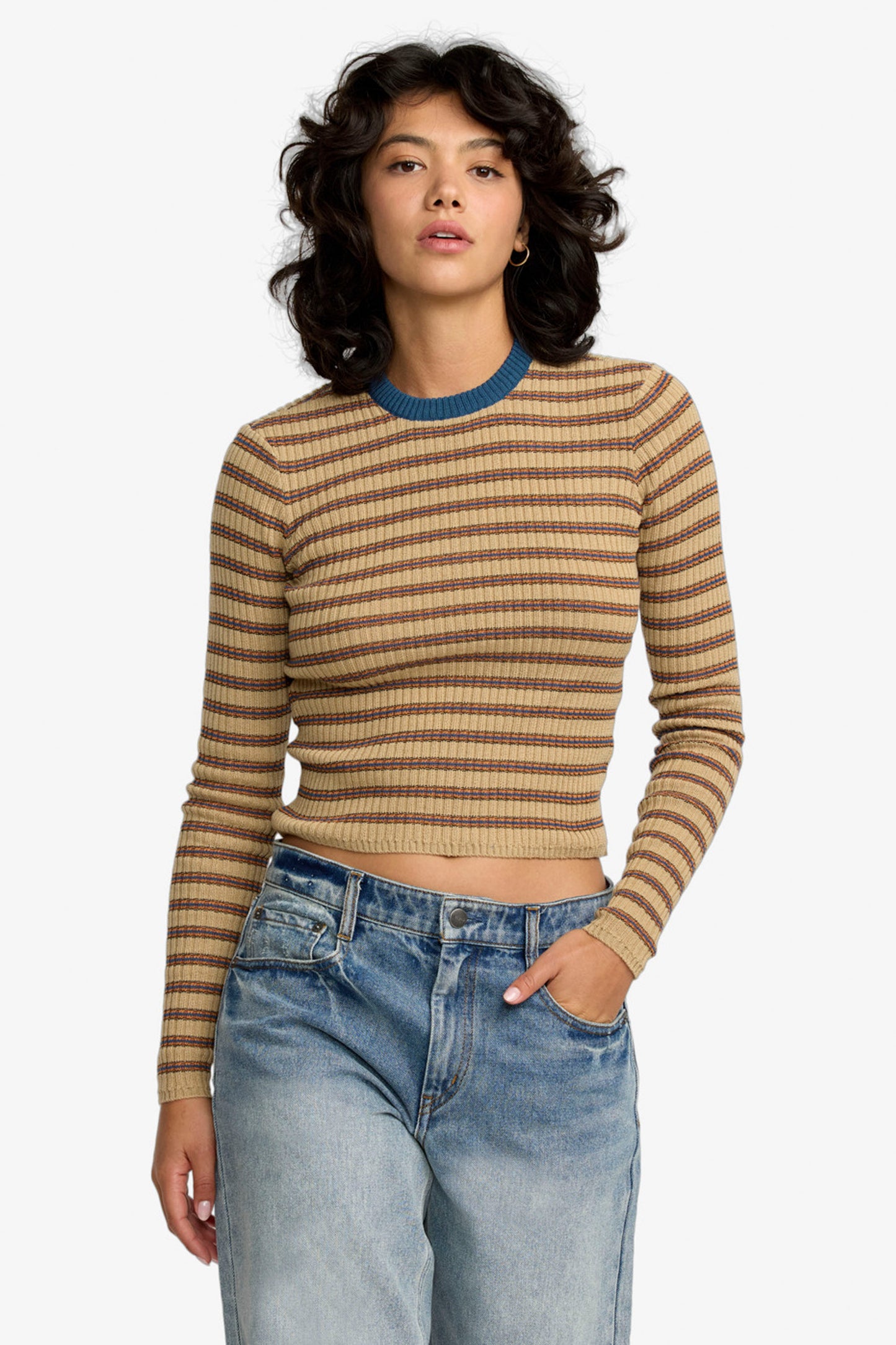 Pukas Surf Shop RVCA women’s striped knit sweater