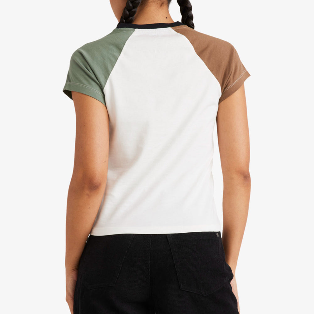 Pukas-Surf-Shop-Woman-Tee-Rvca-Dome-Shrunken-Green