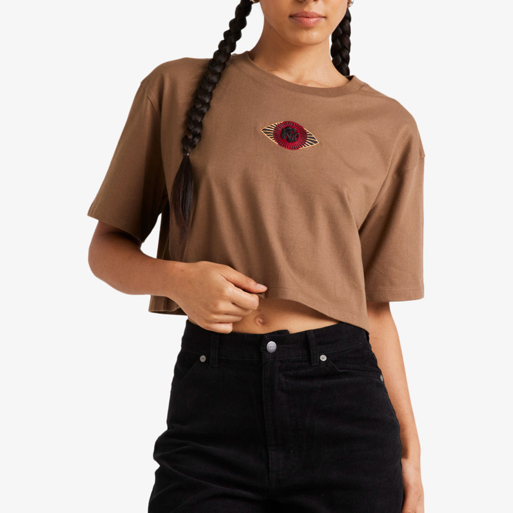 Pukas-Surf-Shop-Woman-Tee-Rvca-Jupiter-Brown